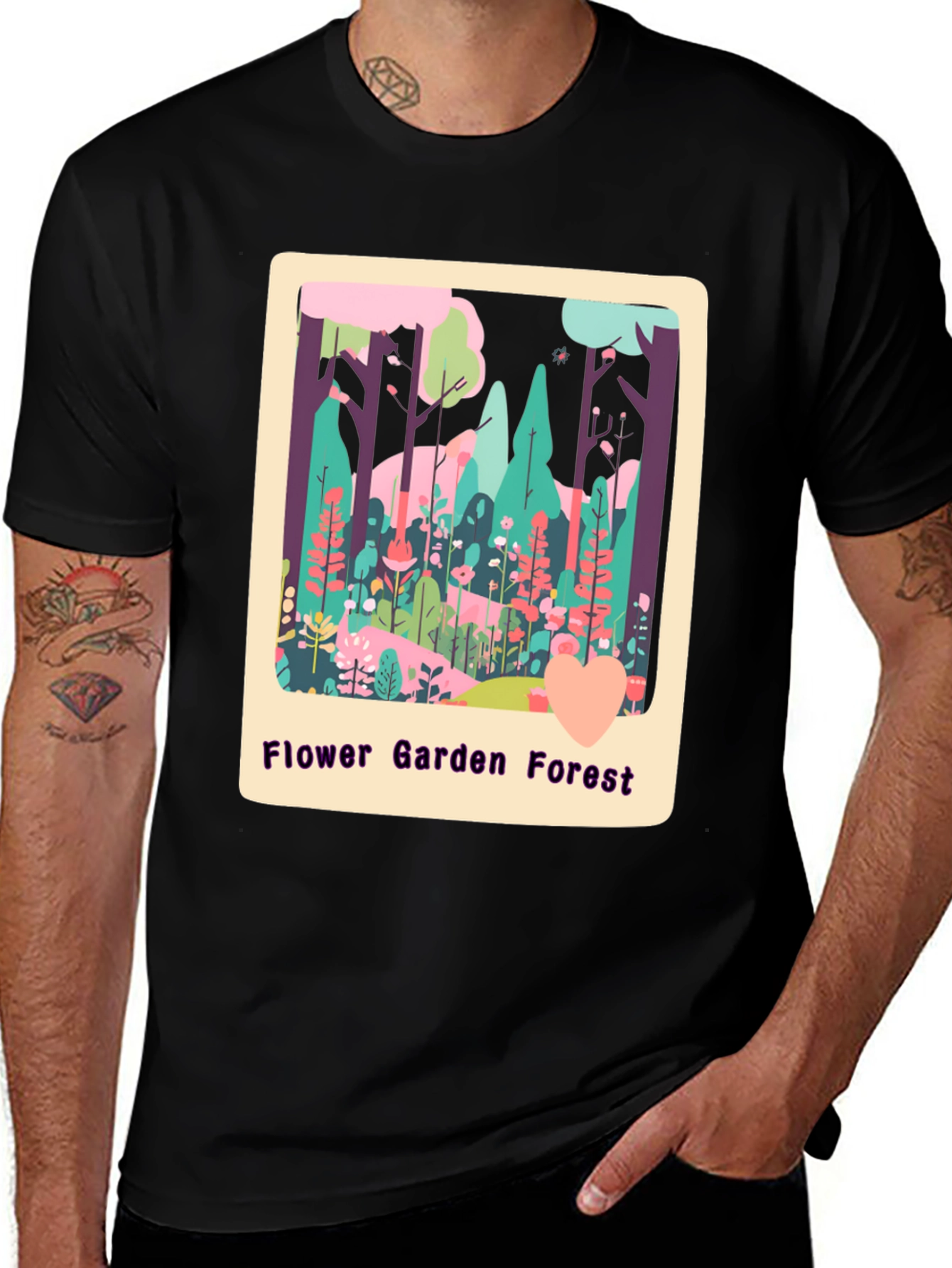 Flower Garden Forest Graphic Tee