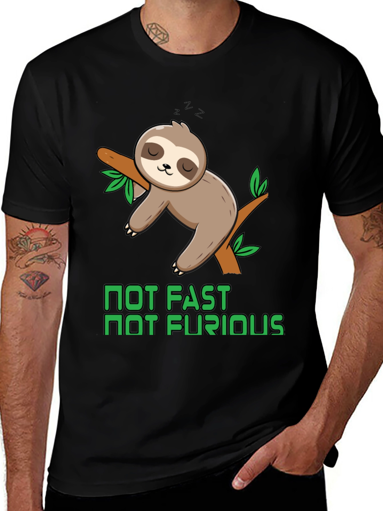 Variant 24 of Not Fast Not Furious Sloth T-Shirt