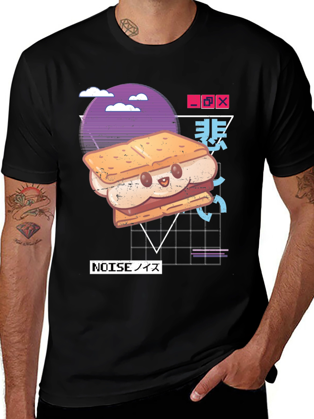 S'mores Kawaii Graphic Tee - Anime Style