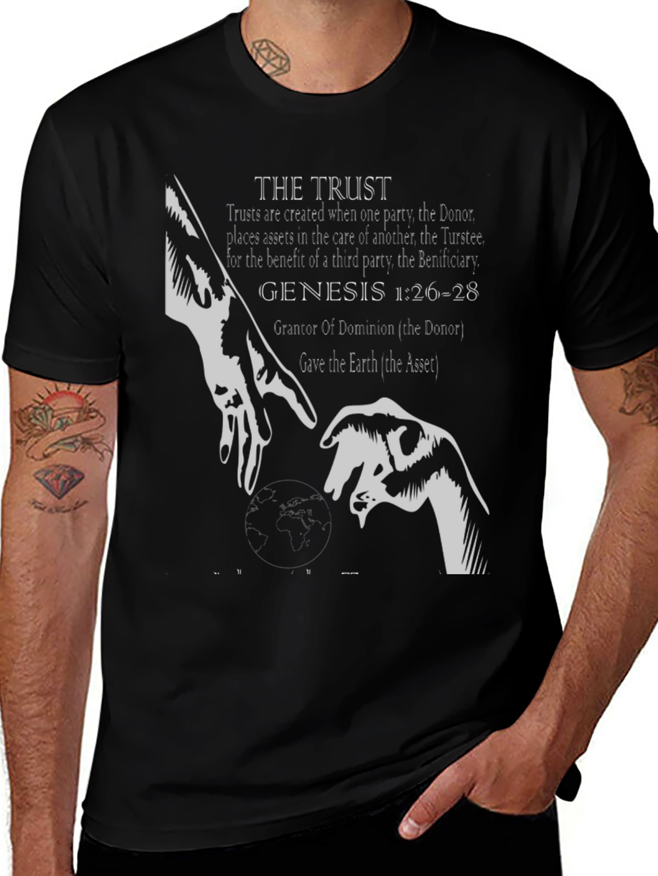 Variant 13 of The Trust T-Shirt Genesis 1:26-28