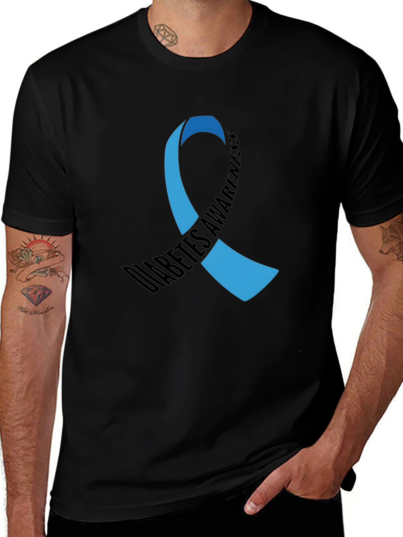 Variant 13 of Diabetes Awareness Ribbon T-Shirt