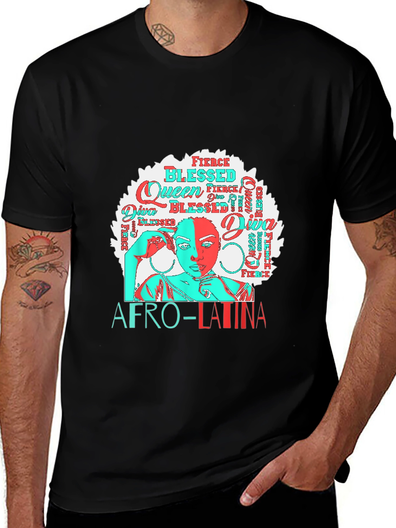 Afro-Latina Queen Graphic Tee