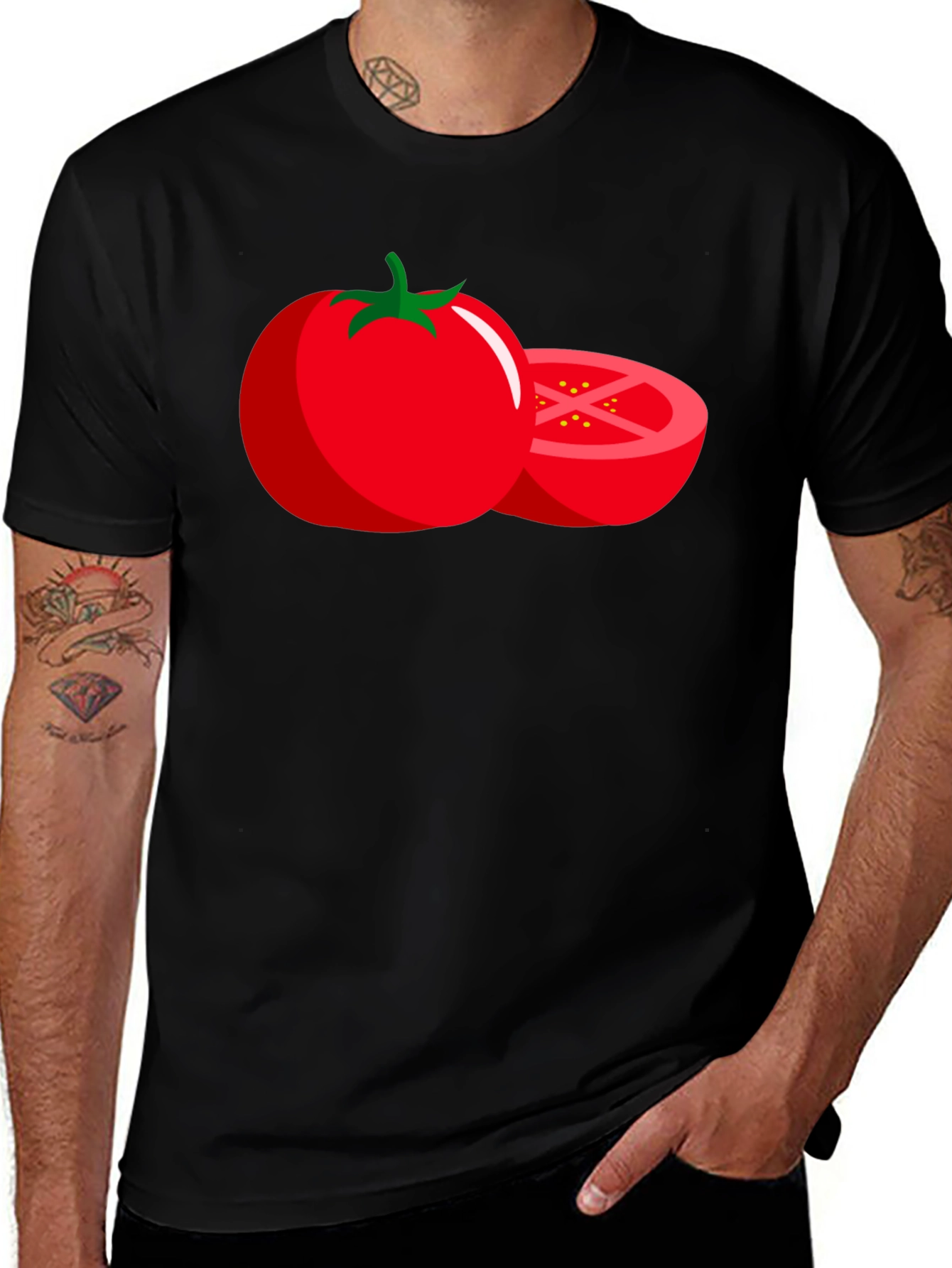 Variant 27 of Tomato Graphic Tee - Fresh Style