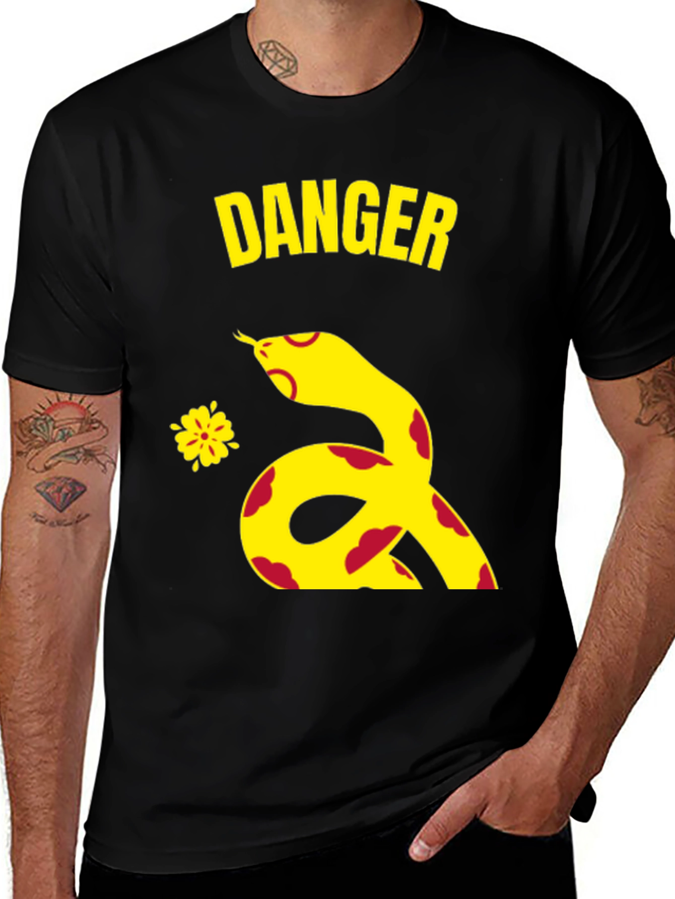 Danger Snake Graphic T-Shirt