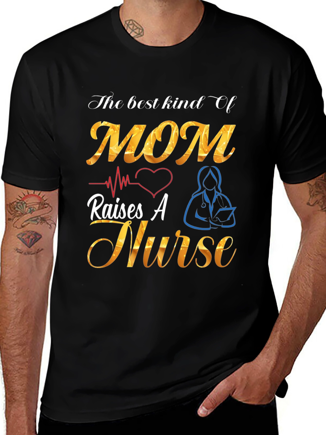 Variant 2 of Best Kind of Mom Raises A Nurse T-Shirt