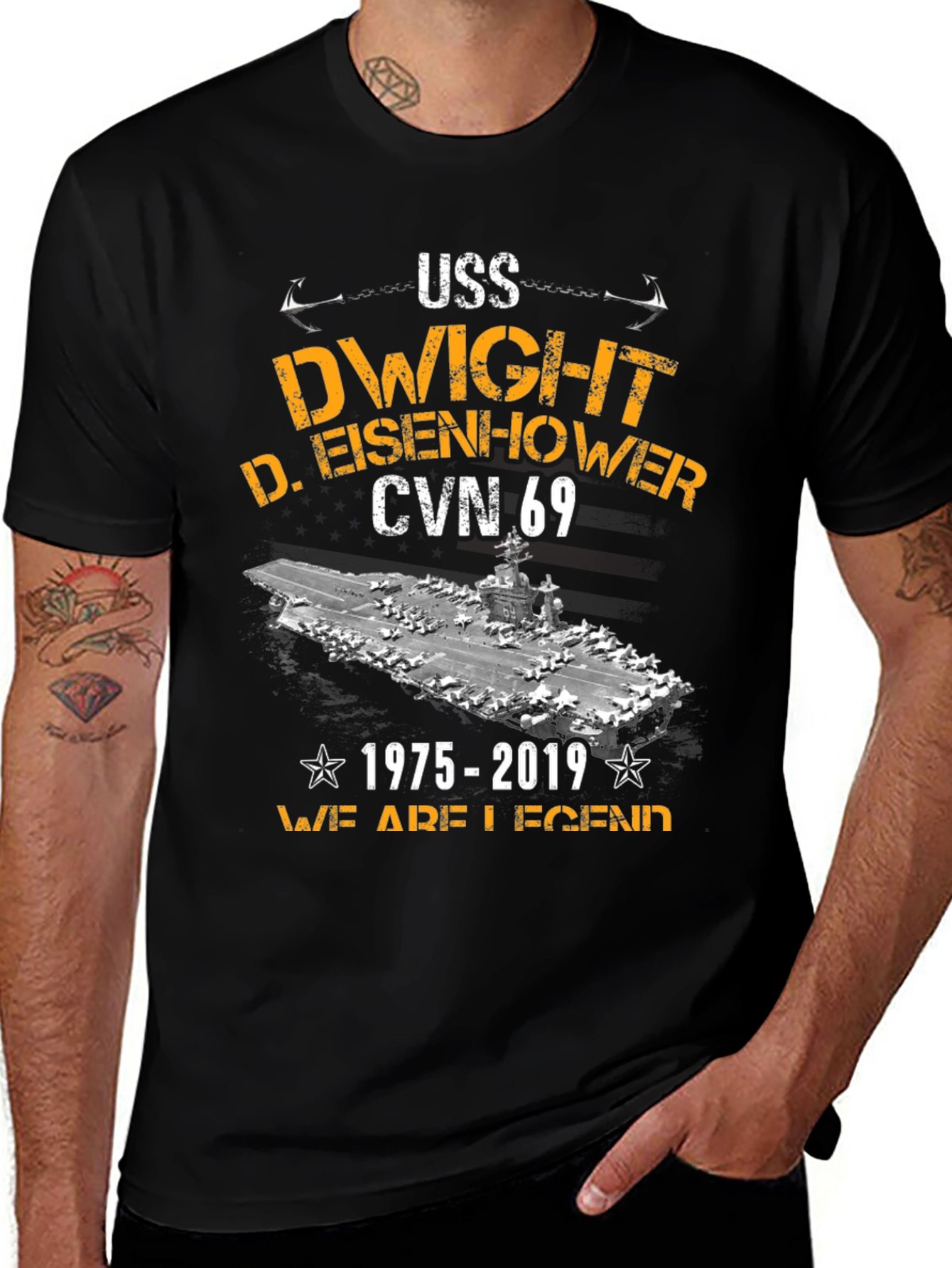 USS Dwight D. Eisenhower CVN 69 Tribute Tee