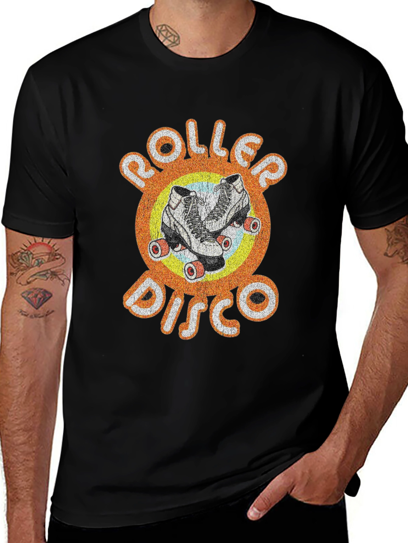 Roller Disco Graphic Tee - Vintage Style