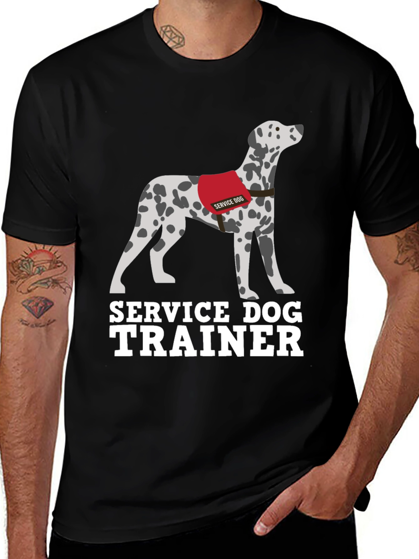 Service Dog Trainer T-Shirt Dalmatian