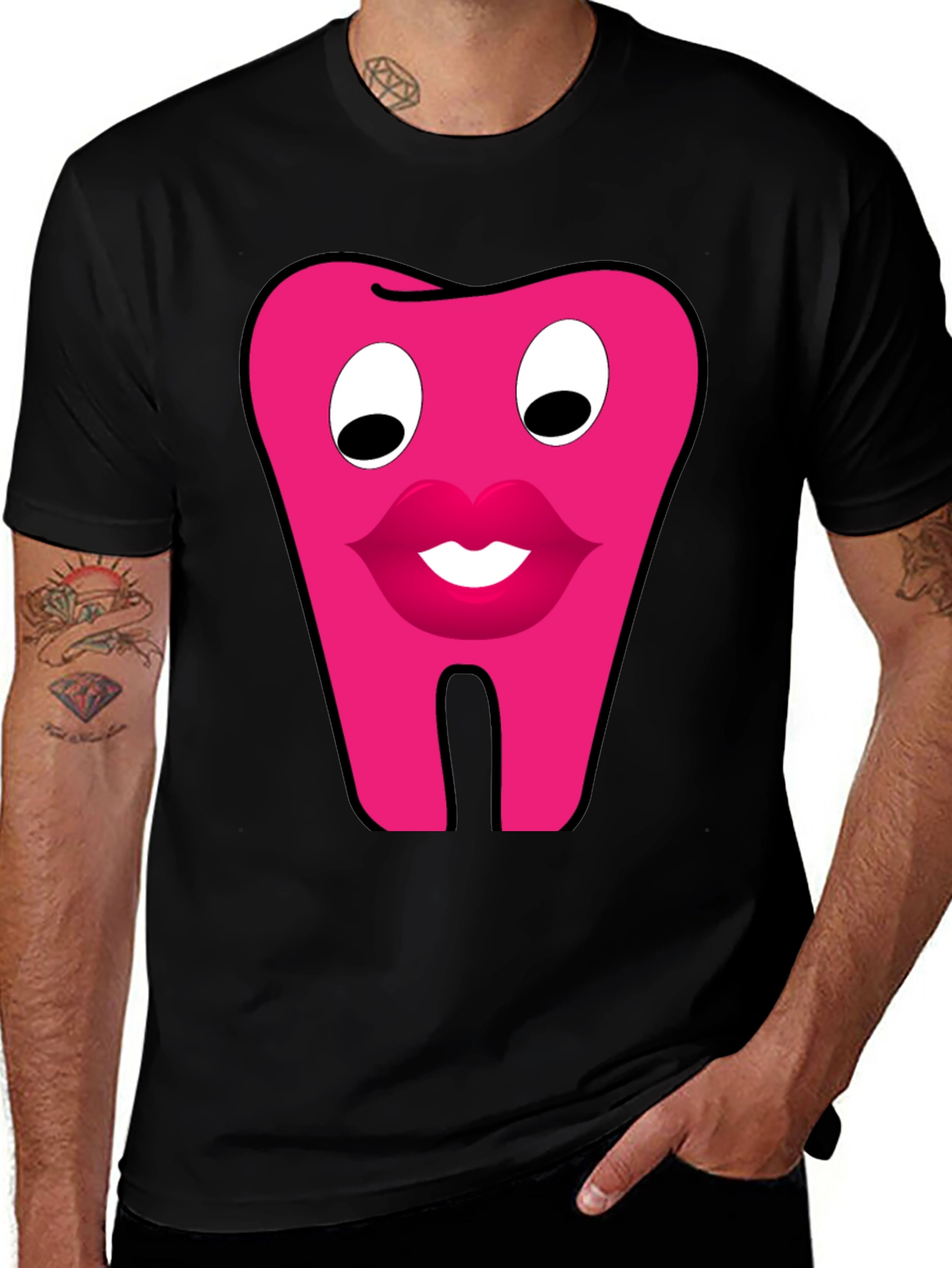Variant 8 of Fun Tooth Face Graphic Tee