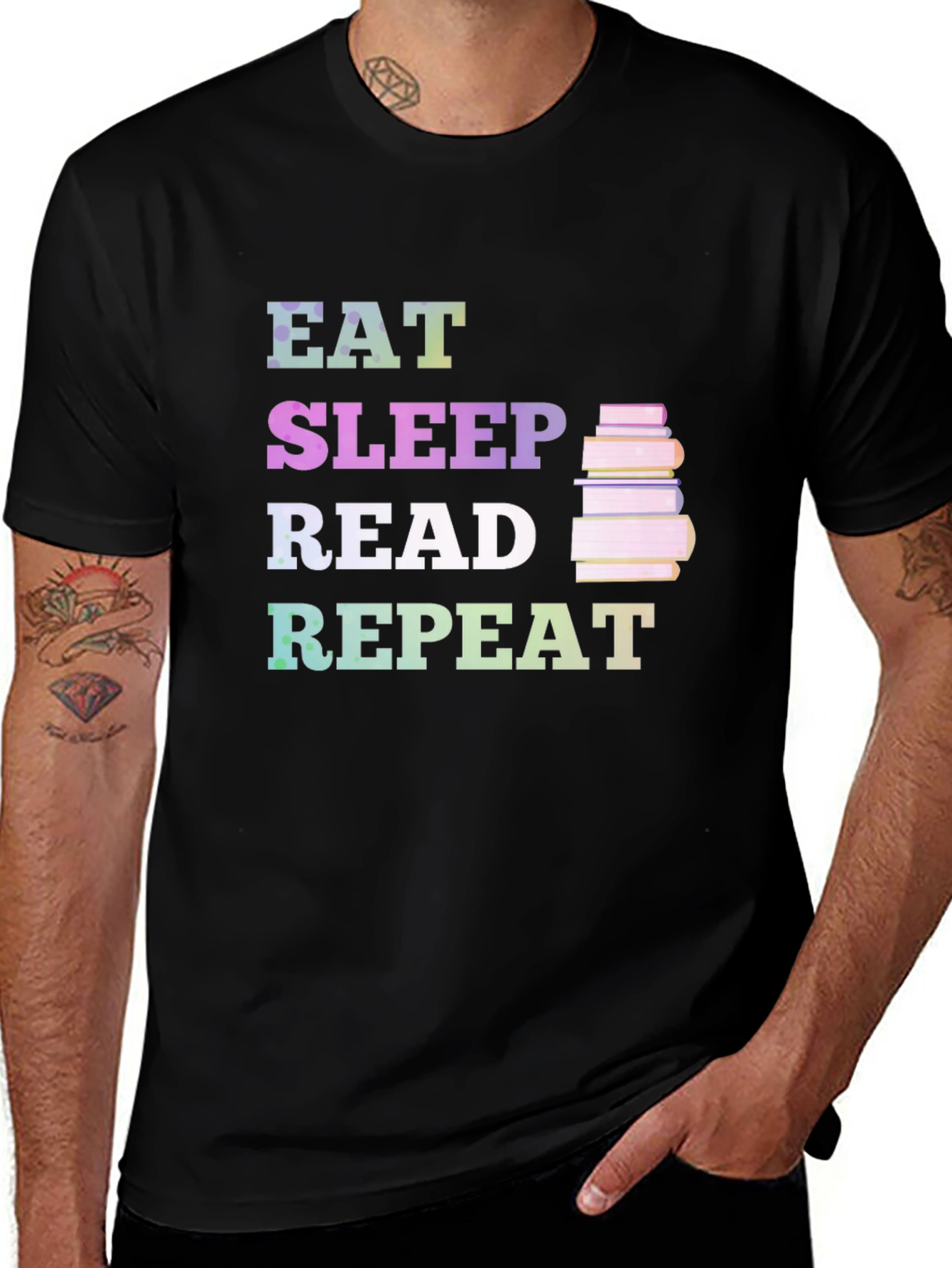 Variant 23 of Eat Sleep Read Repeat T-Shirt