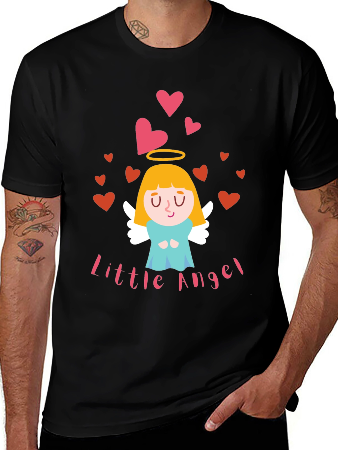 Variant 16 of Little Angel Graphic Tee - Cute & Comfy
