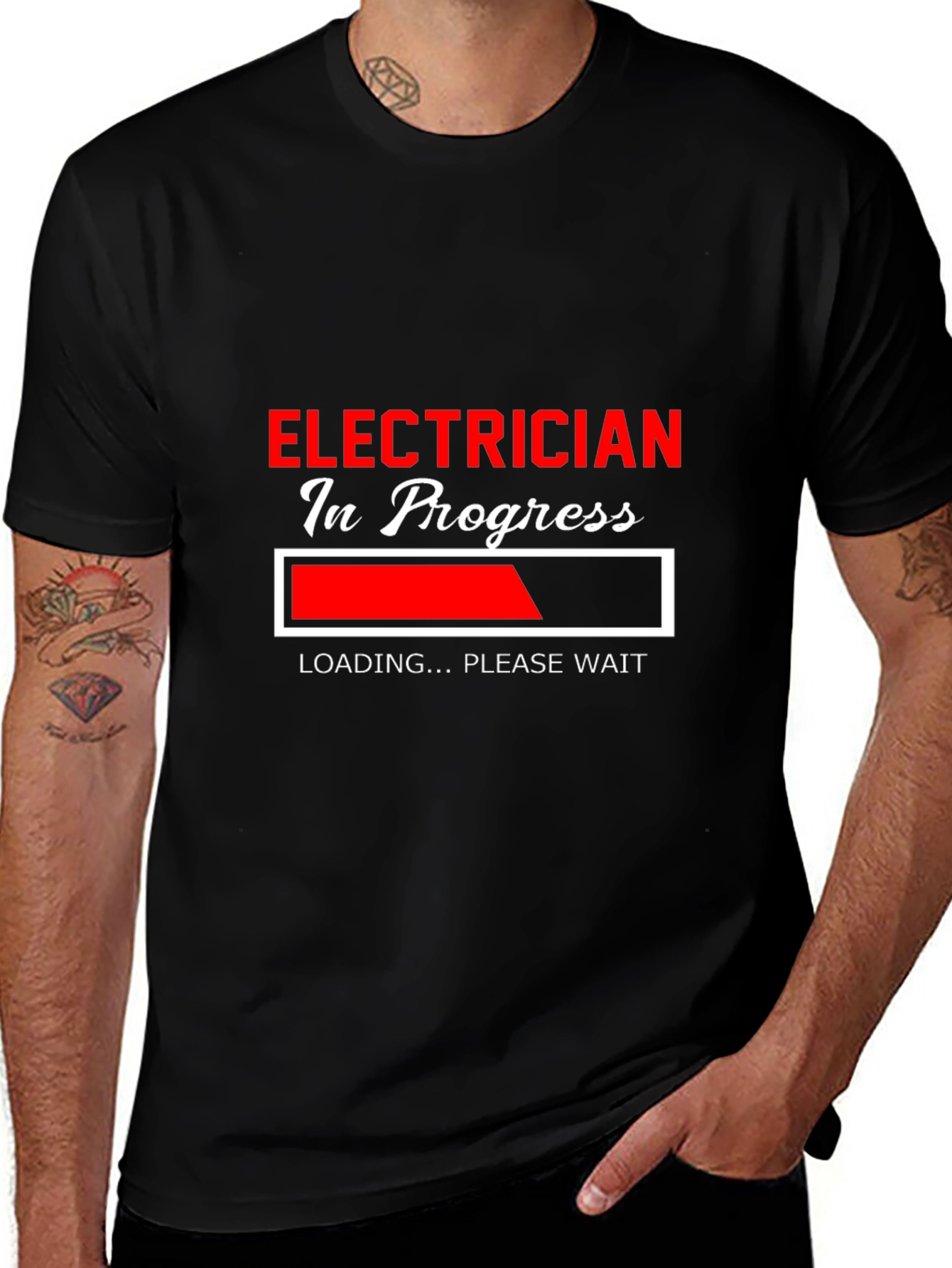 Variant 12 of Electrician In Progress Loading T-Shirt