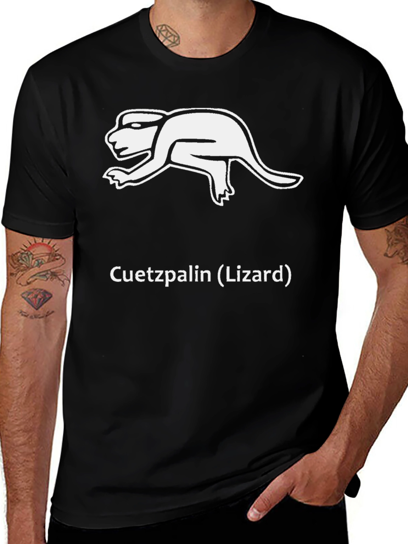 Variant 19 of Cuetzpalin (Lizard) Graphic T-Shirt