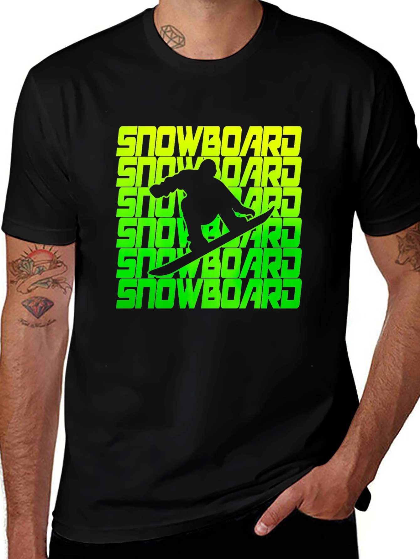 Variant 28 of Snowboard T-Shirt - Cool Graphic Tee