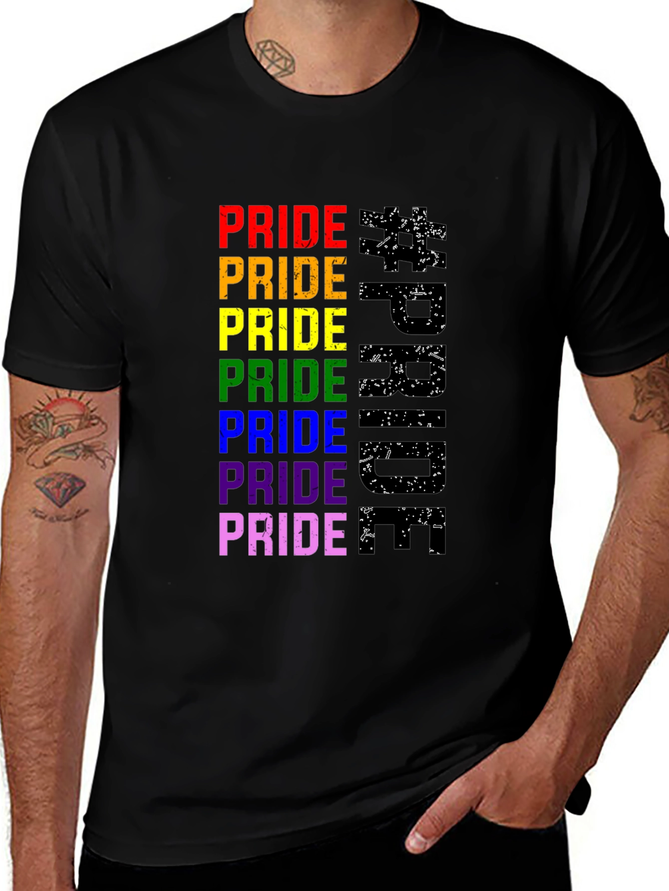 Rainbow Pride Month T-Shirt - LGBTQ+ Supporter Tee