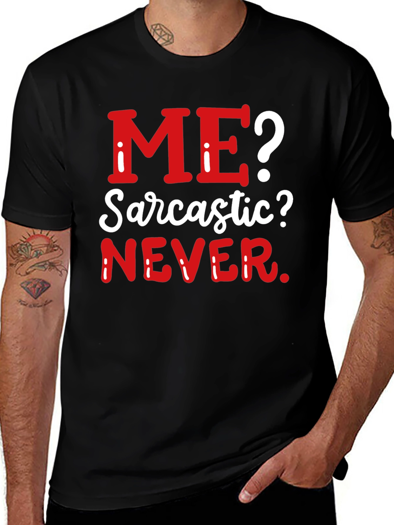 Variant 2 of Sarcastic Never T-Shirt - Funny Graphic Tee
