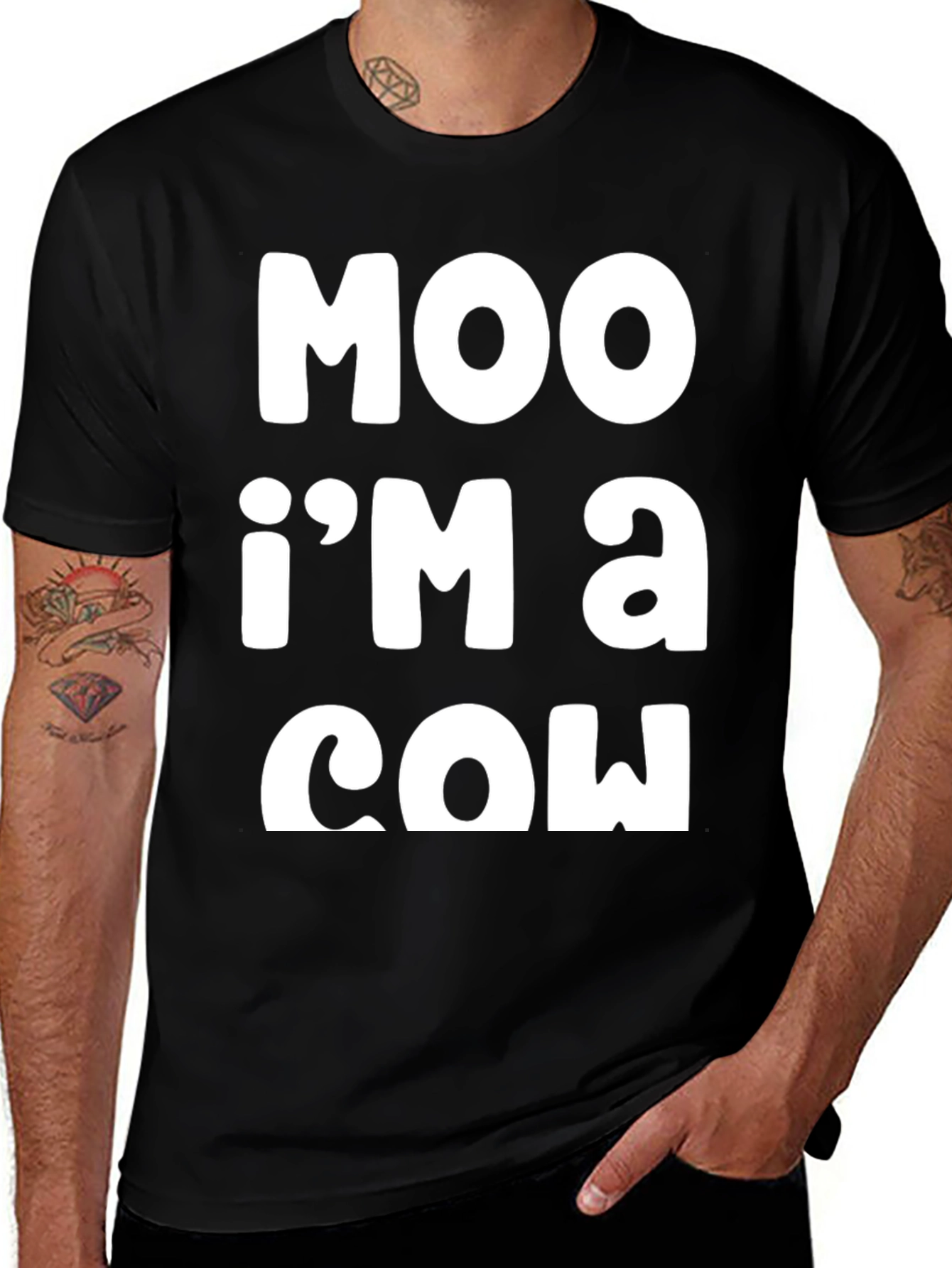 Variant 8 of Moo I'm a Cow T-Shirt - Funny Graphic Tee