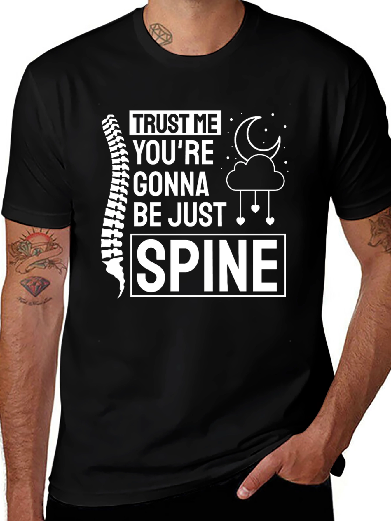 Variant 21 of Trust Me Spine T-Shirt Funny Chiropractor Tee