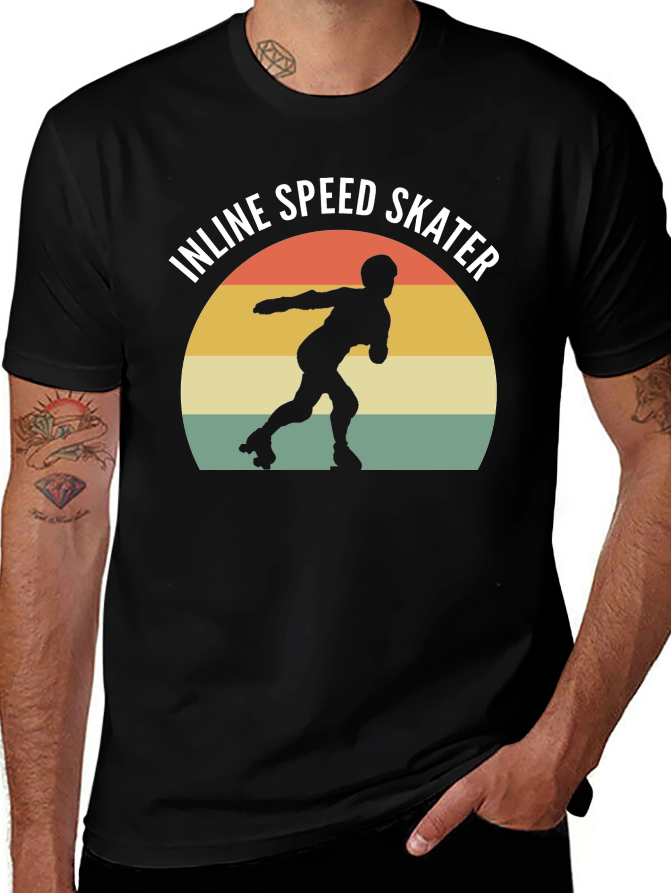 Variant 22 of Inline Speed Skater Graphic T-Shirt