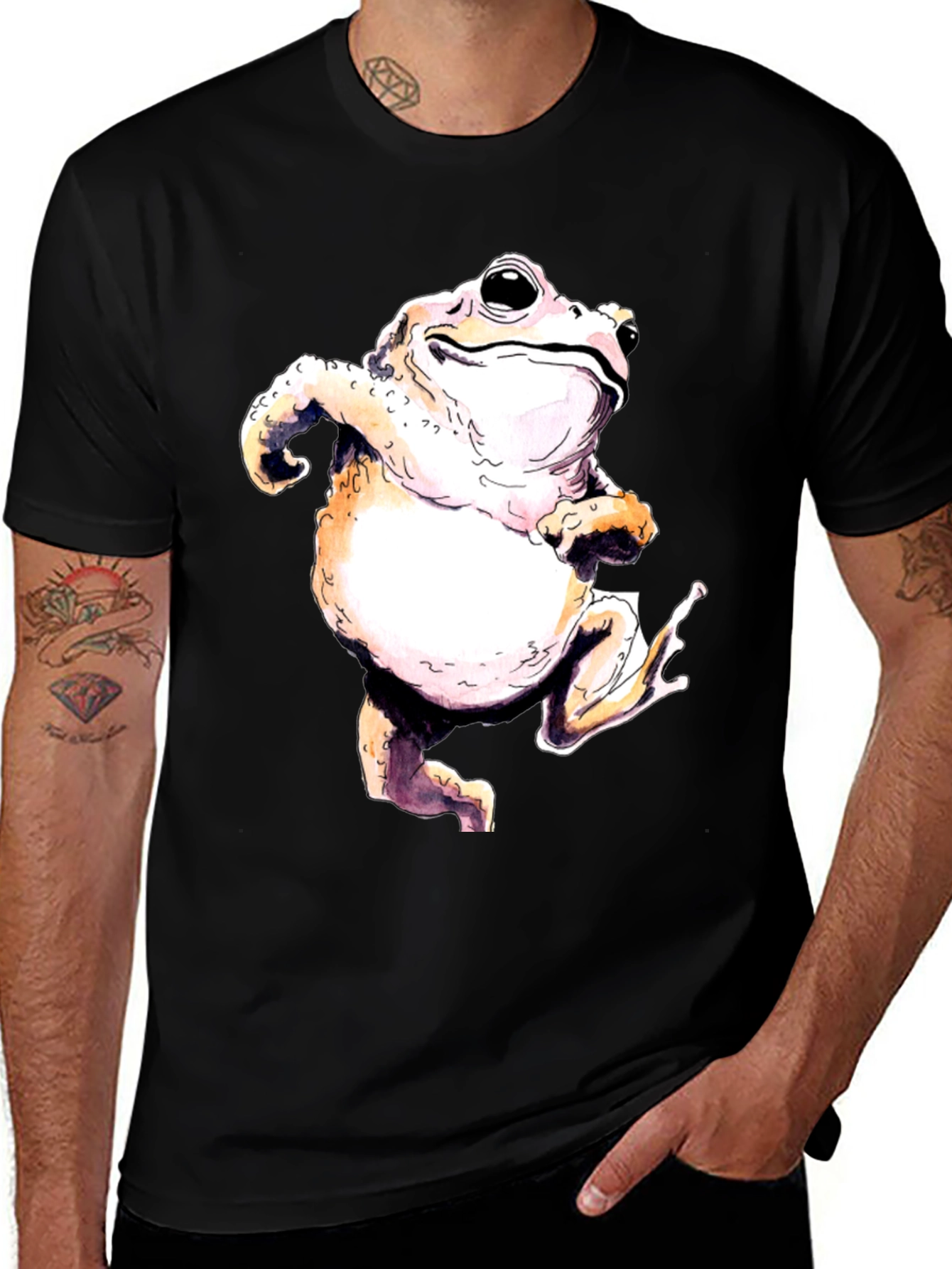 Variant 17 of Funny Frog Graphic T-Shirt