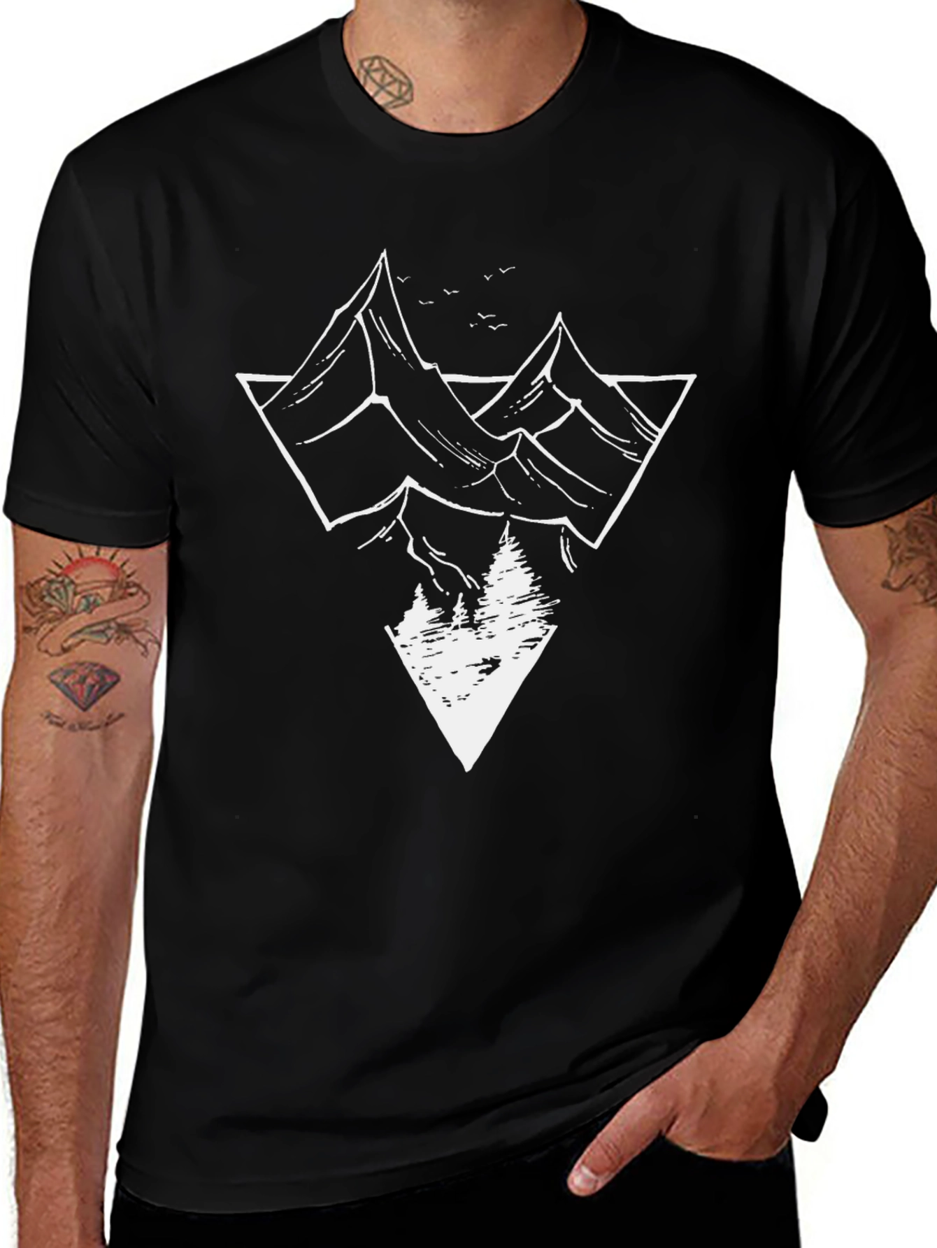 Variant 10 of Mountain Triangle Graphic Tee - Adventure Ready