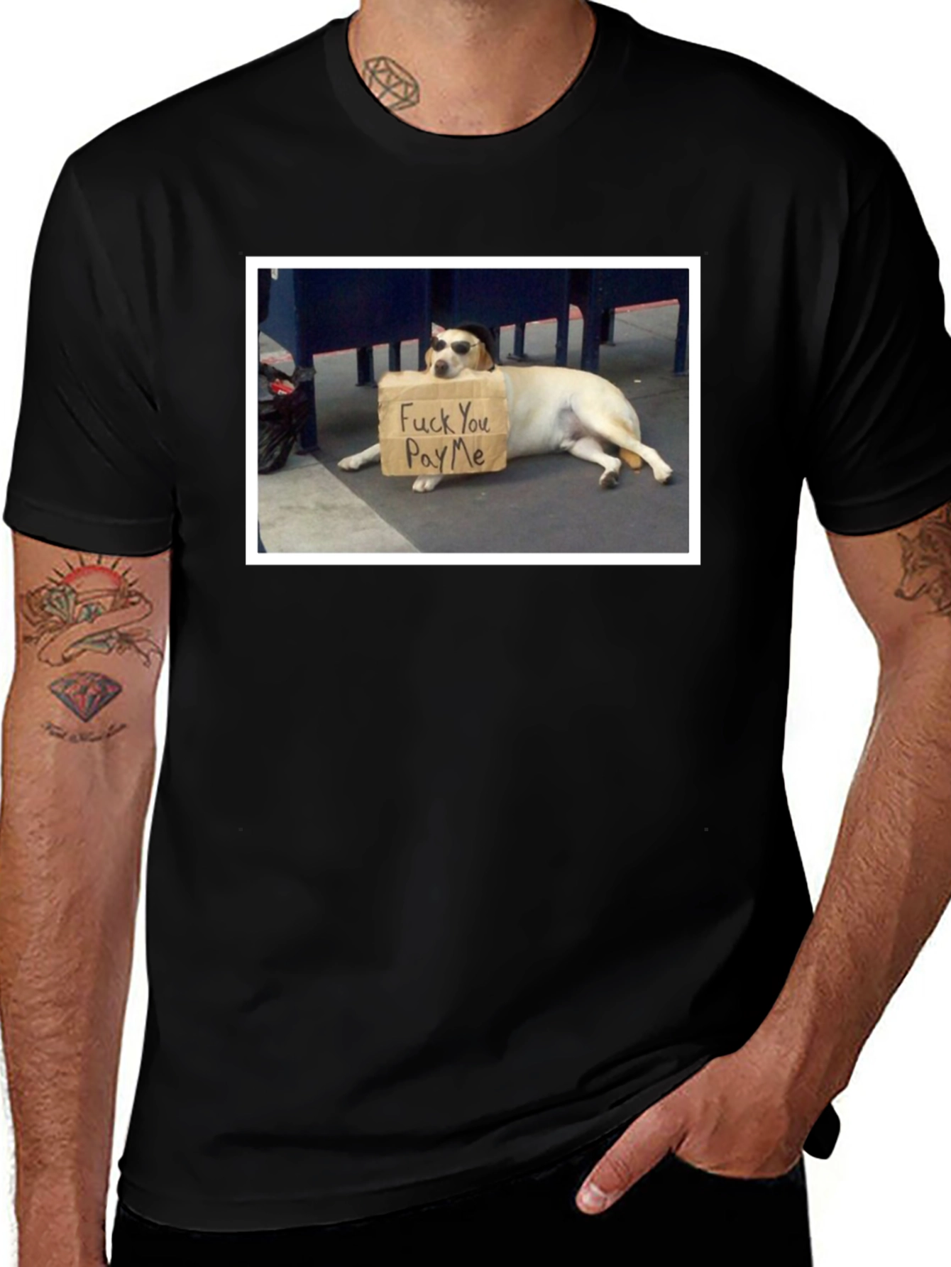 Variant 18 of Funny Dog T-Shirt - Pay Me Design