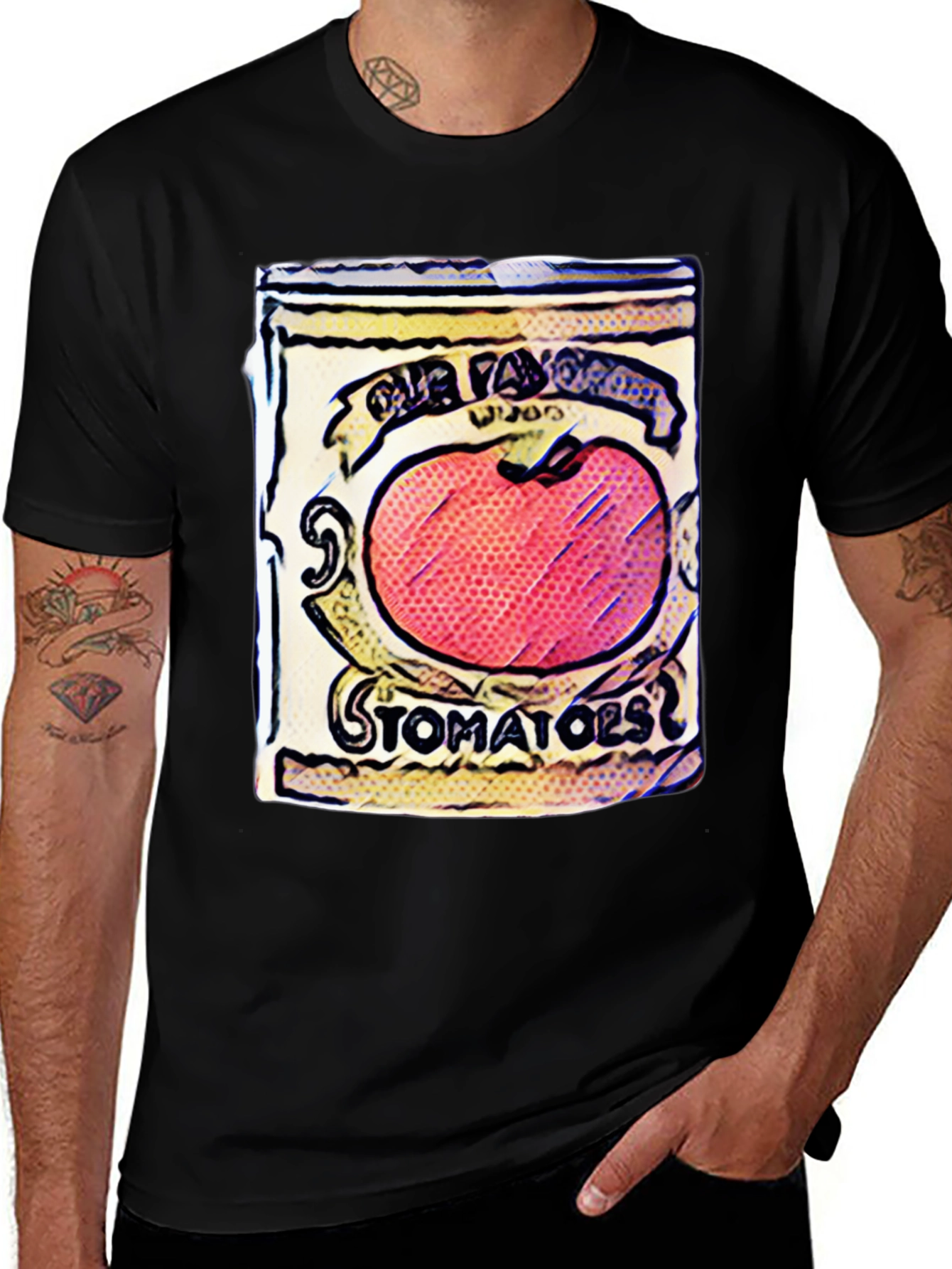 Variant 17 of Tomato Soup Can Graphic Tee - Pop Art Style