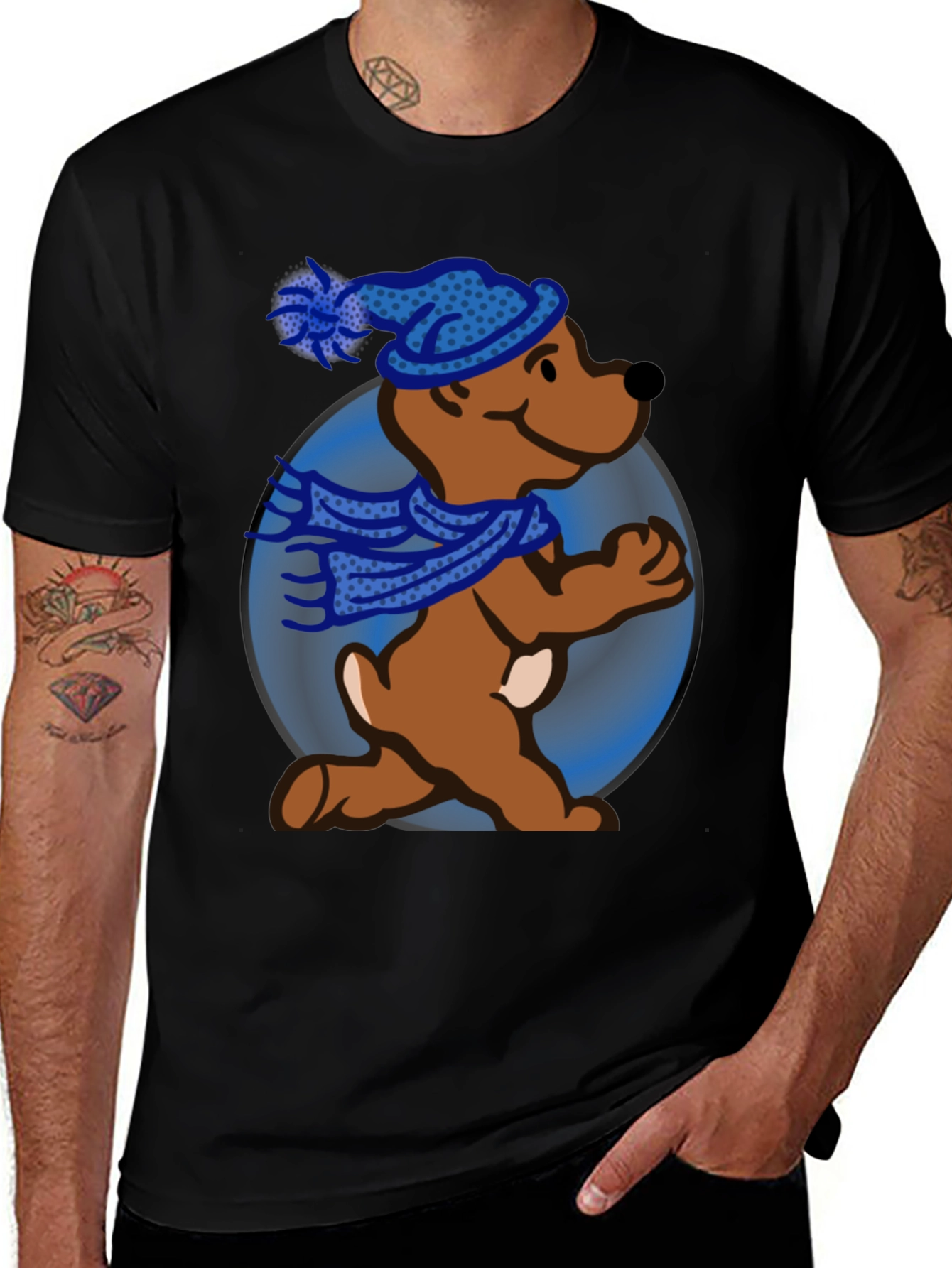 Variant 19 of Cartoon Bear Graphic Tee