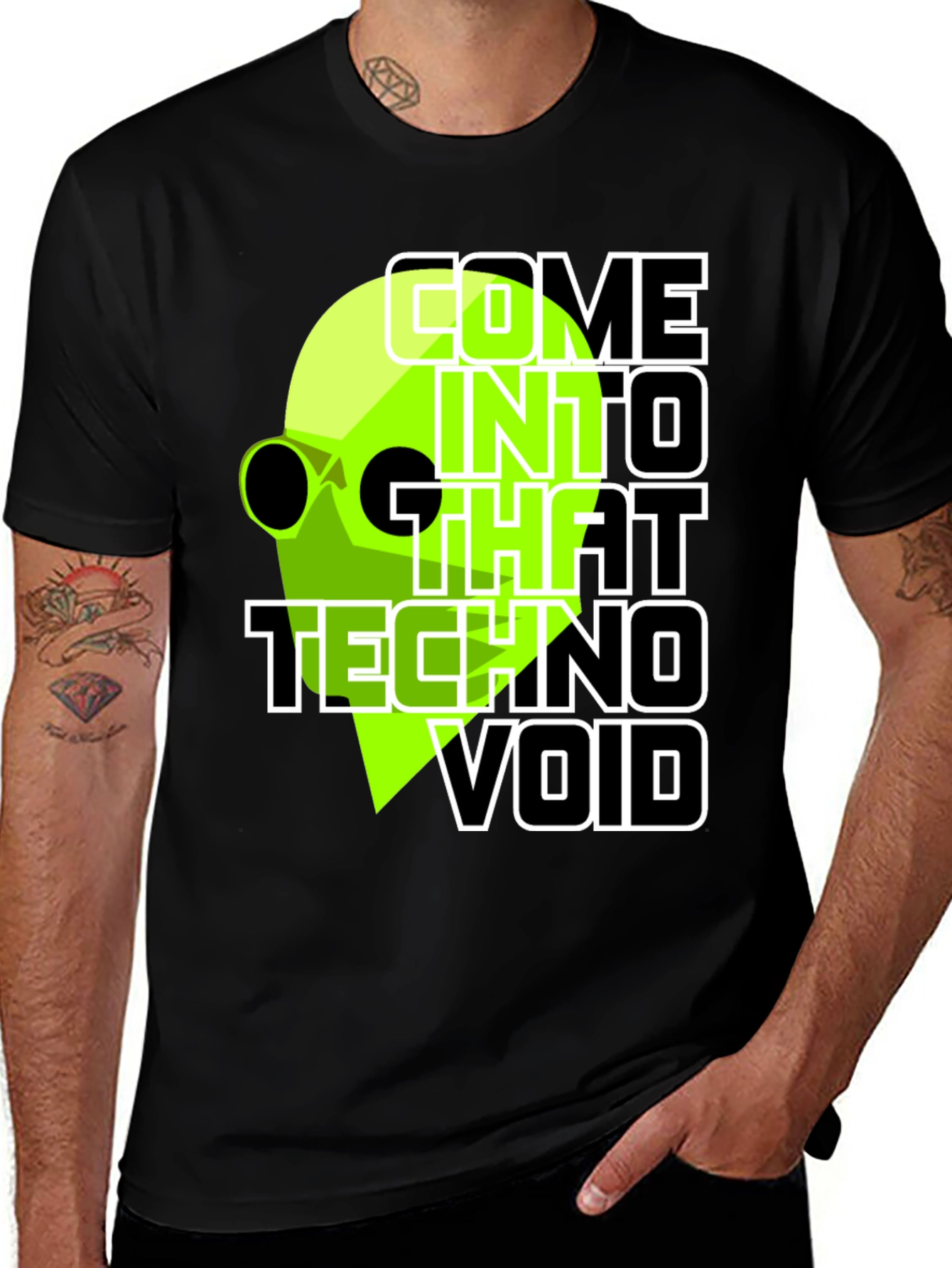 Variant 7 of Come Into That Techno Void T-Shirt