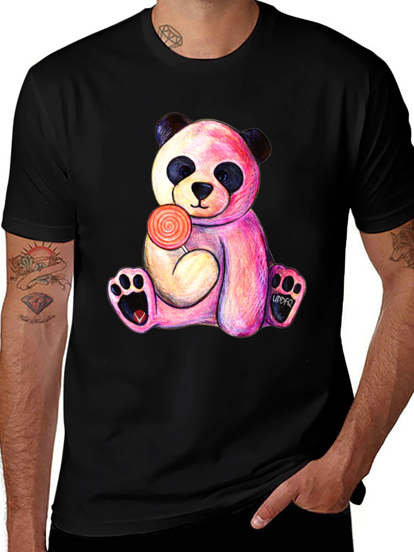 Variant 27 of Panda Lollipop T-Shirt - Unique Graphic Tee