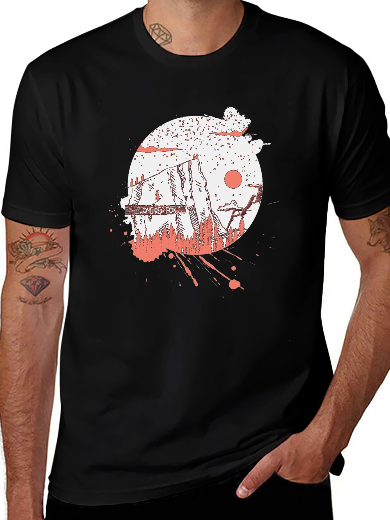 Variant 5 of One Red Fox Graphic T-Shirt