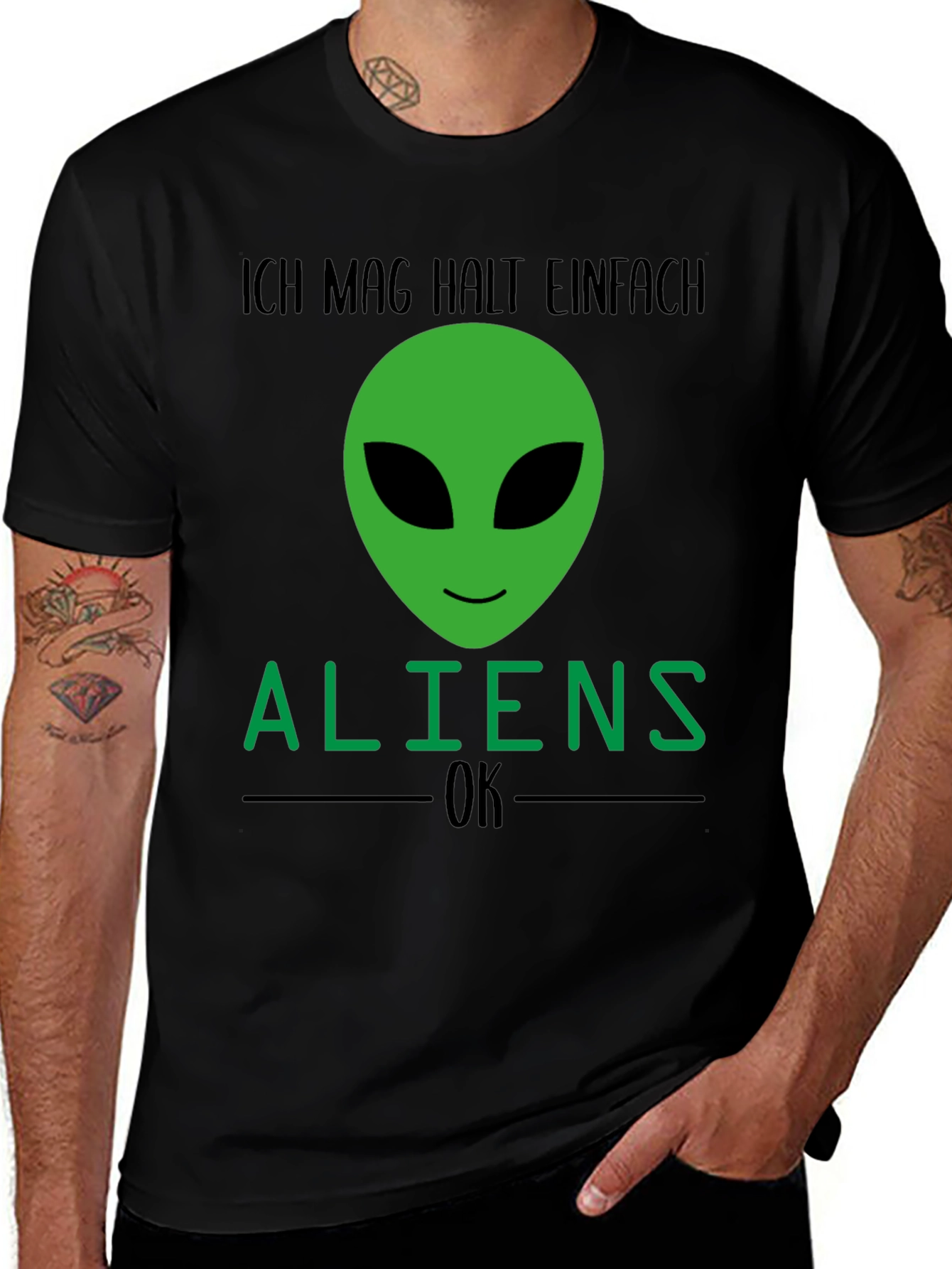 Alien Graphic Tee - Ich Mag Halt Einfach Aliens OK