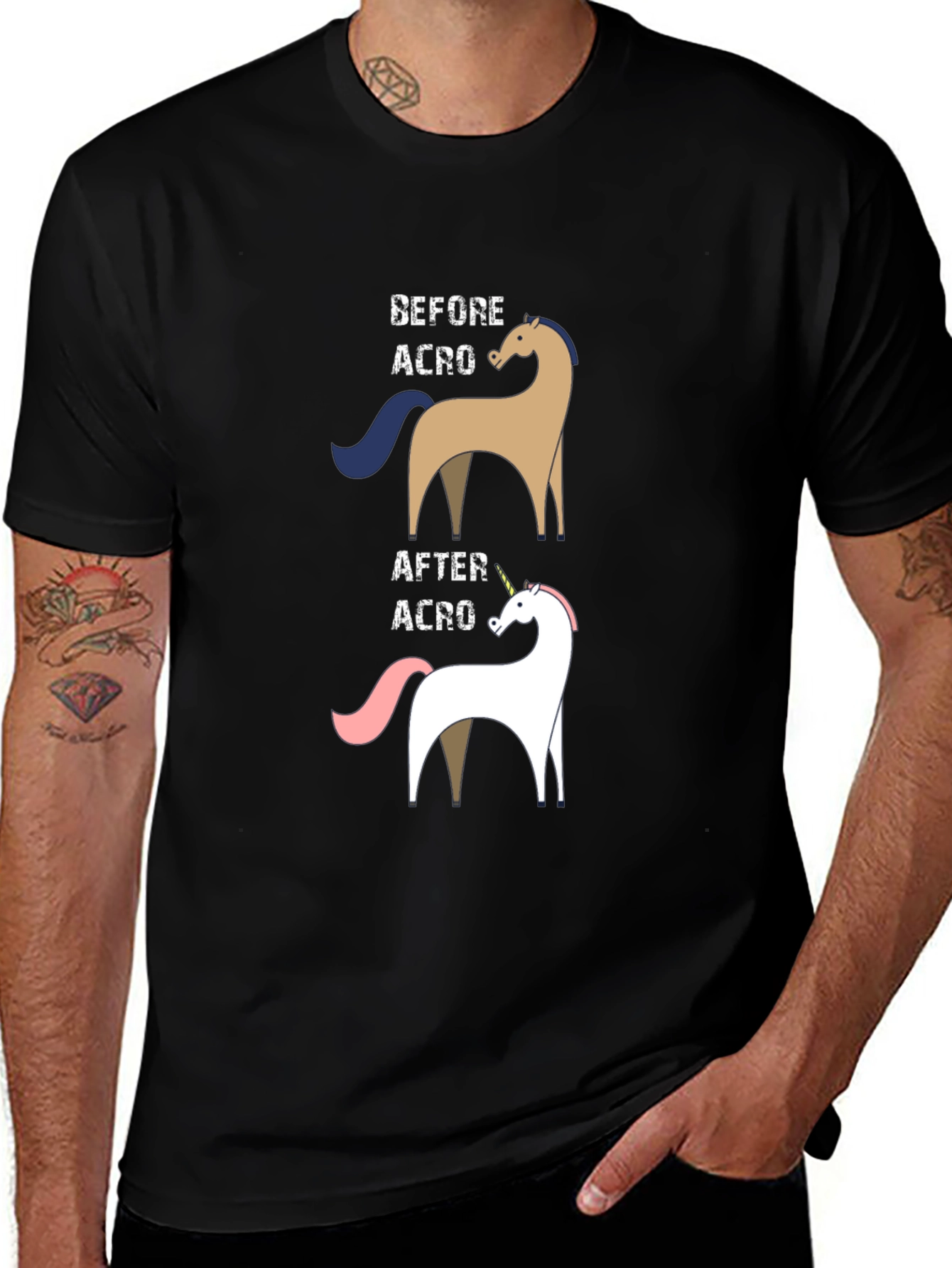Variant 11 of Funny Acro Unicorn T-Shirt