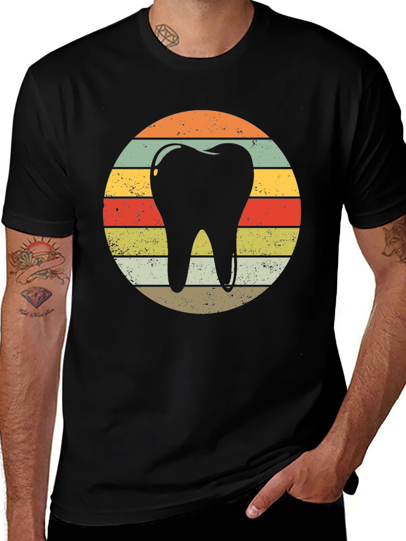 Variant 4 of Retro Dental Tooth T-Shirt - Vintage Dentist Gift
