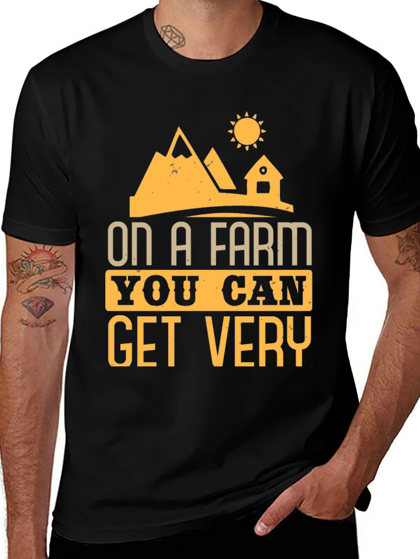 Variant 22 of Farm Life T-Shirt - On A Farm You Can Get Very
