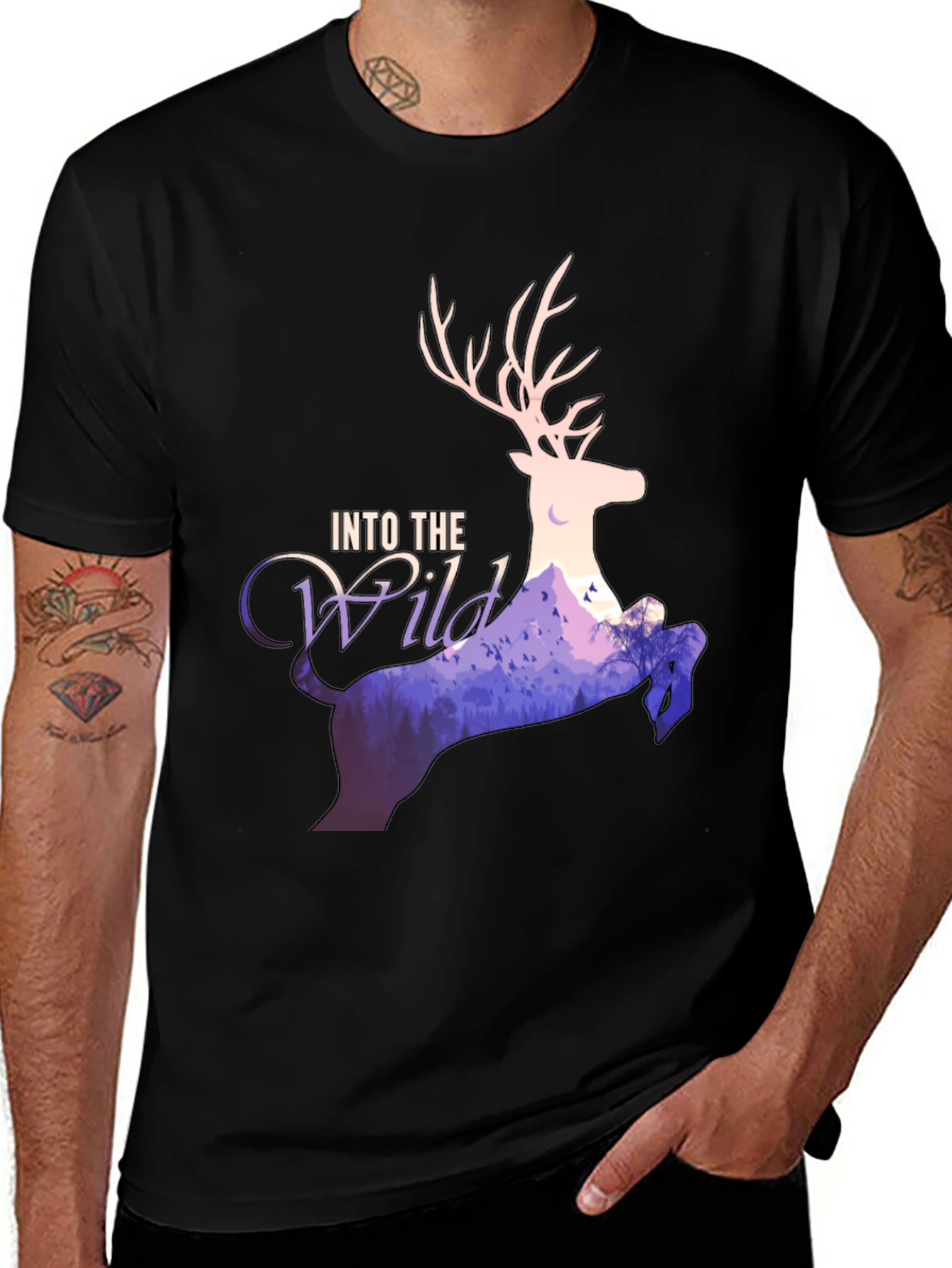 Variant 21 of Into The Wild Deer Graphic T-Shirt