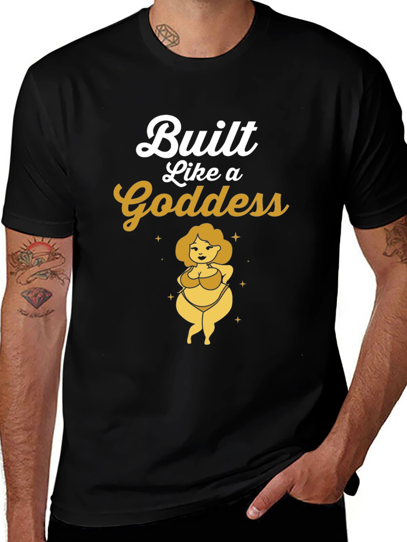 Variant 23 of Built Like a Goddess Graphic Tee