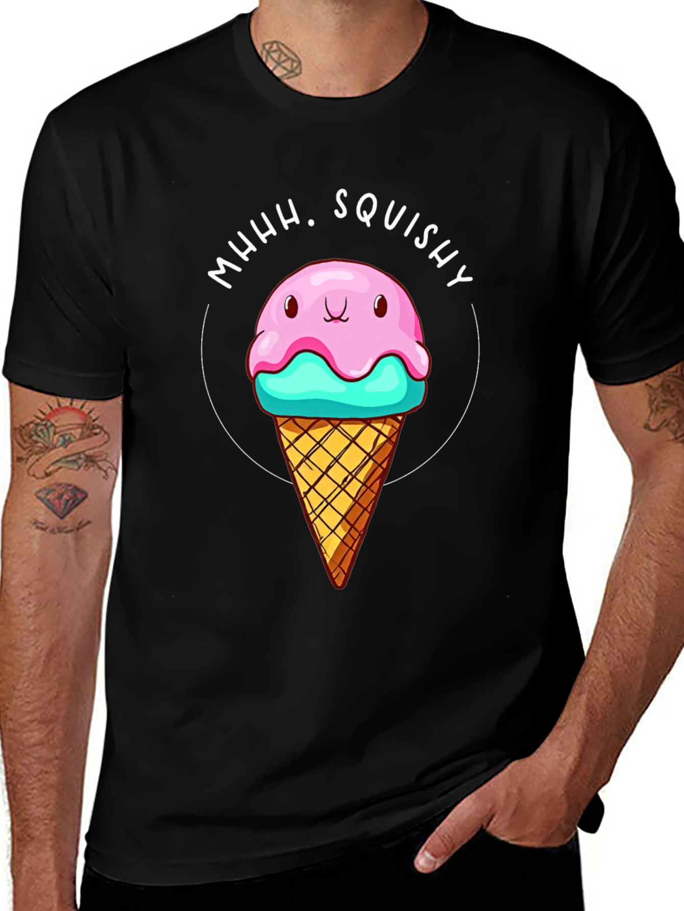 Squishy Ice Cream Graphic Tee - Fun & Unique!