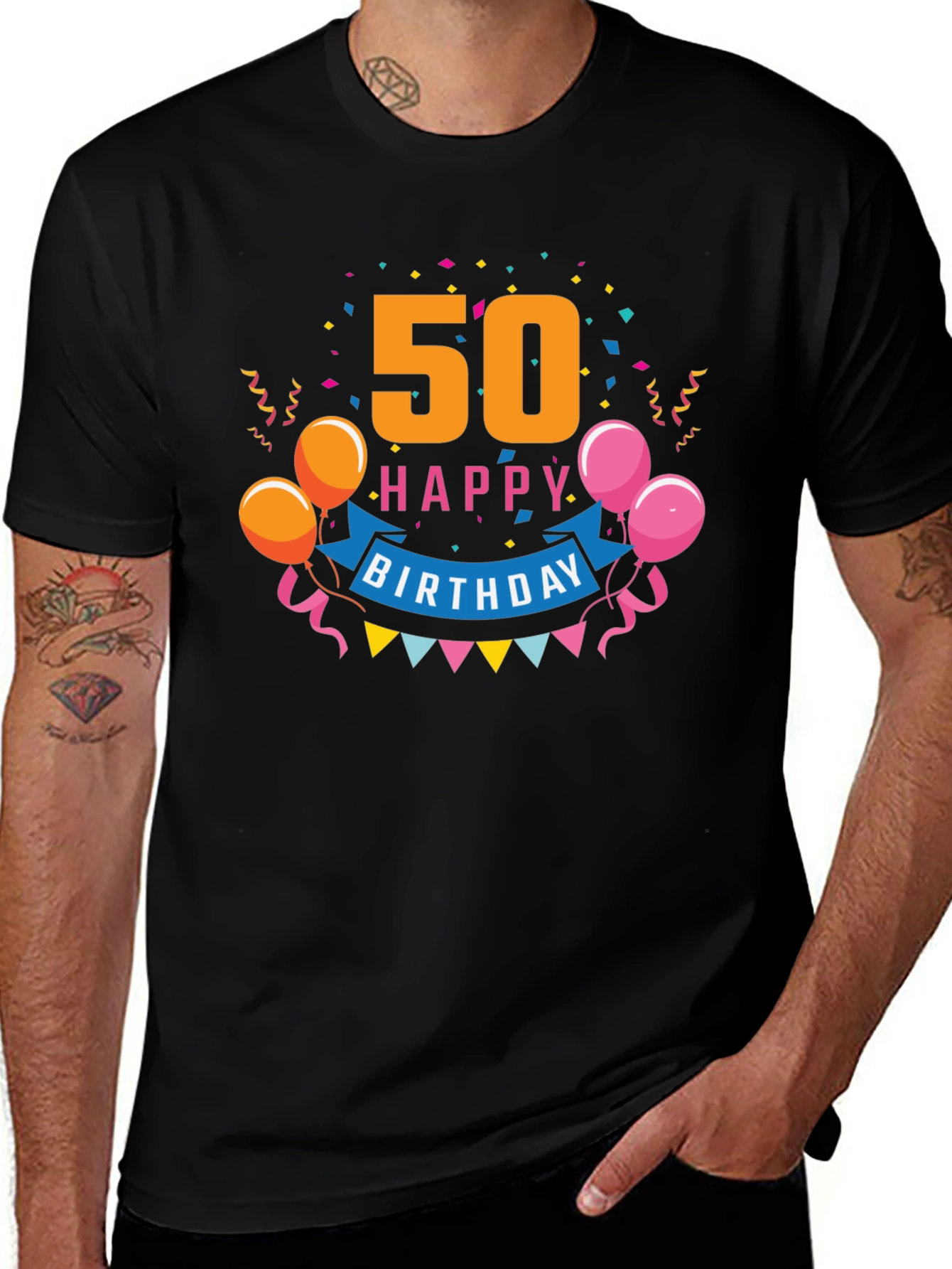 Variant 12 of 50th Happy Birthday Graphic Tee