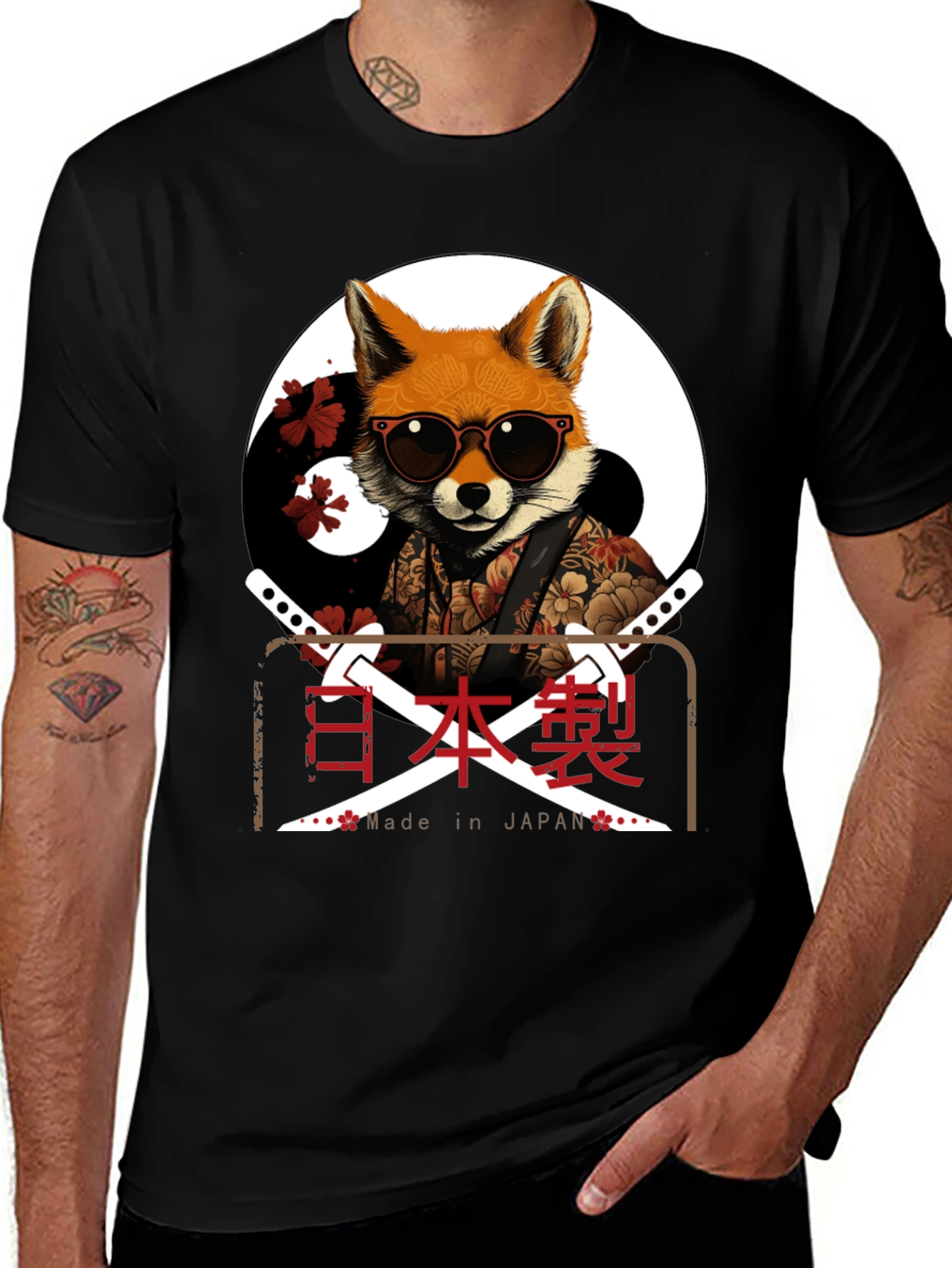Variant 14 of Fox Samurai T-Shirt