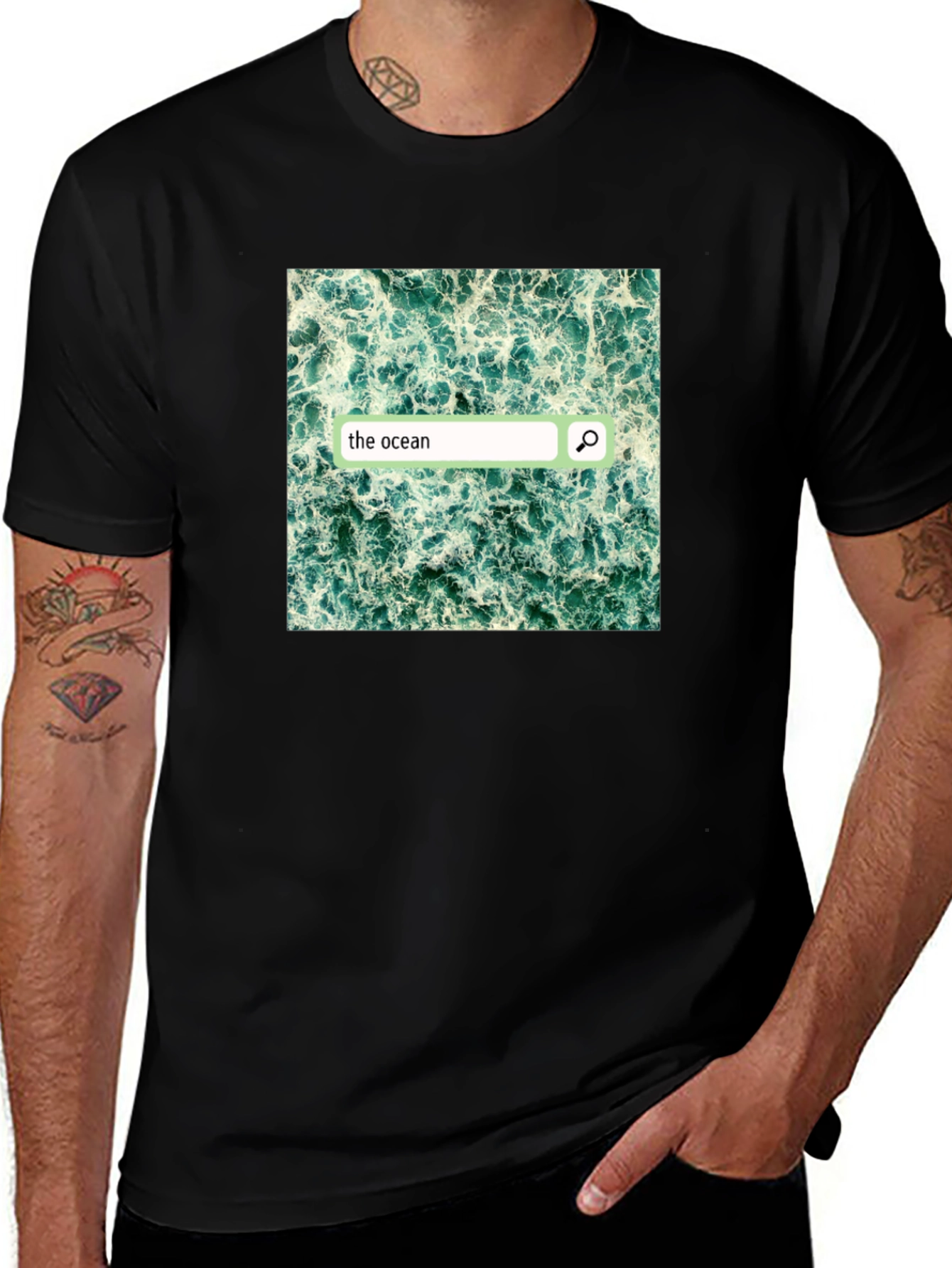 Variant 11 of Ocean Search T-Shirt
