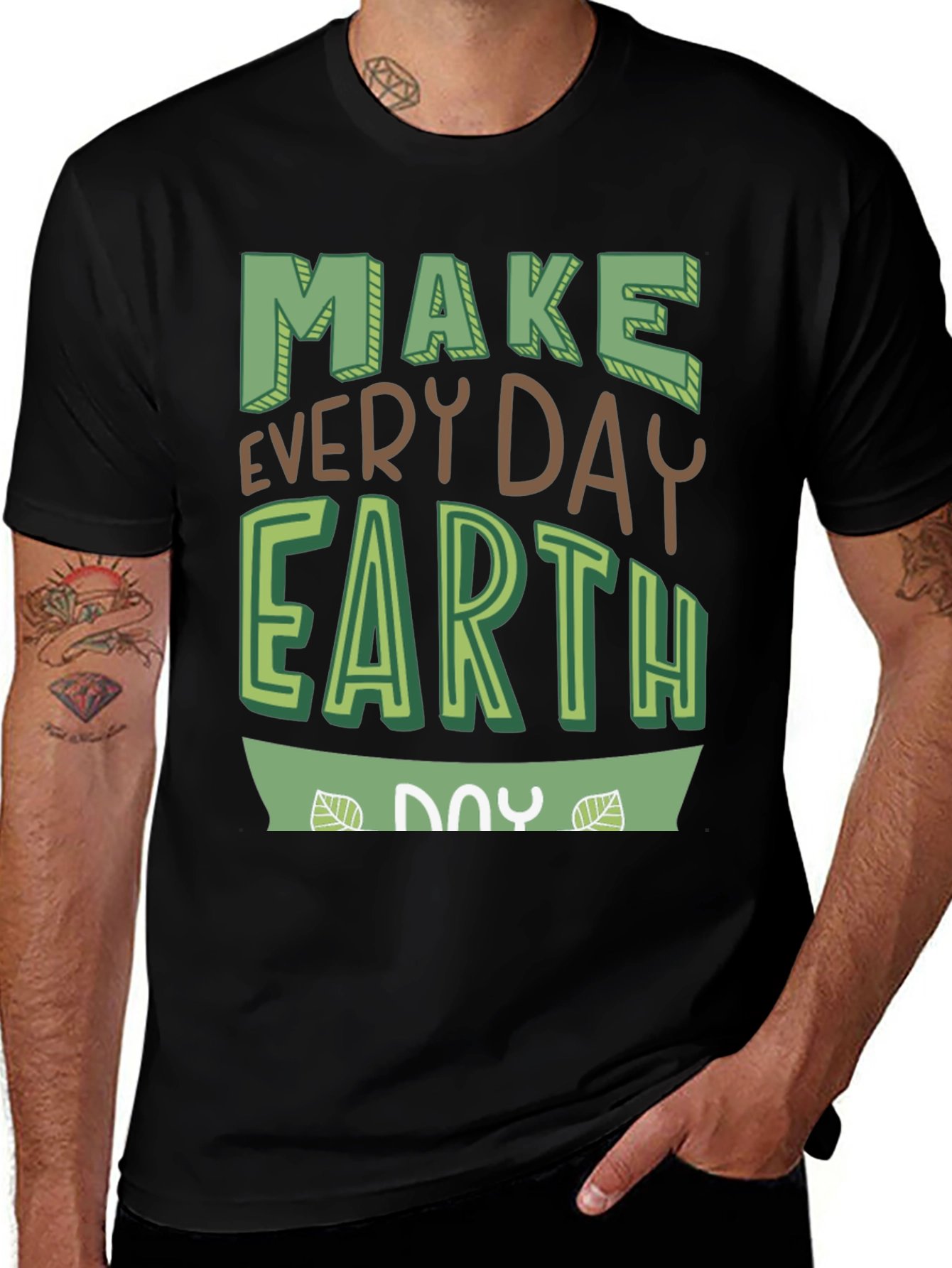 Eco-Friendly Earth Day Graphic T-Shirt