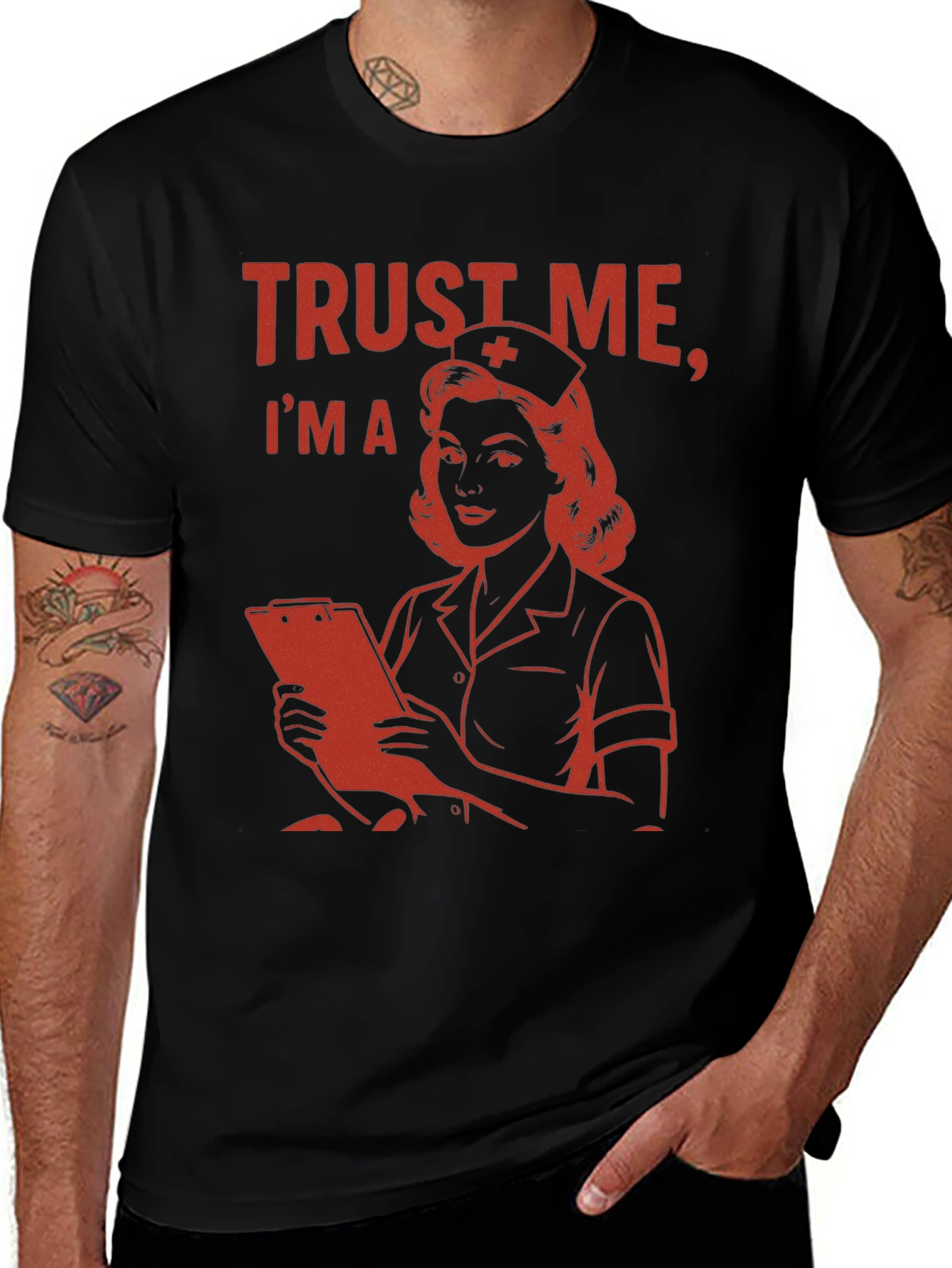 Variant 17 of Trust Me, I'm a Nurse T-Shirt