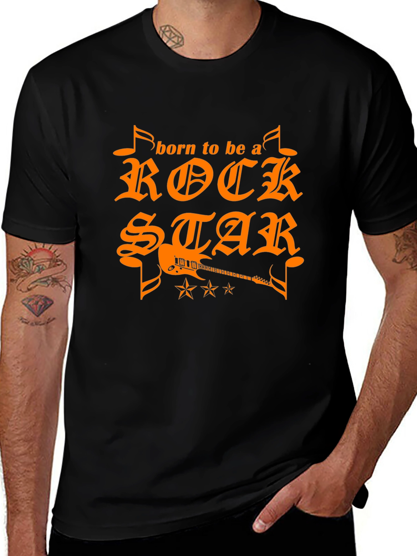Variant 10 of Born to be a Rock Star Graphic T-Shirt