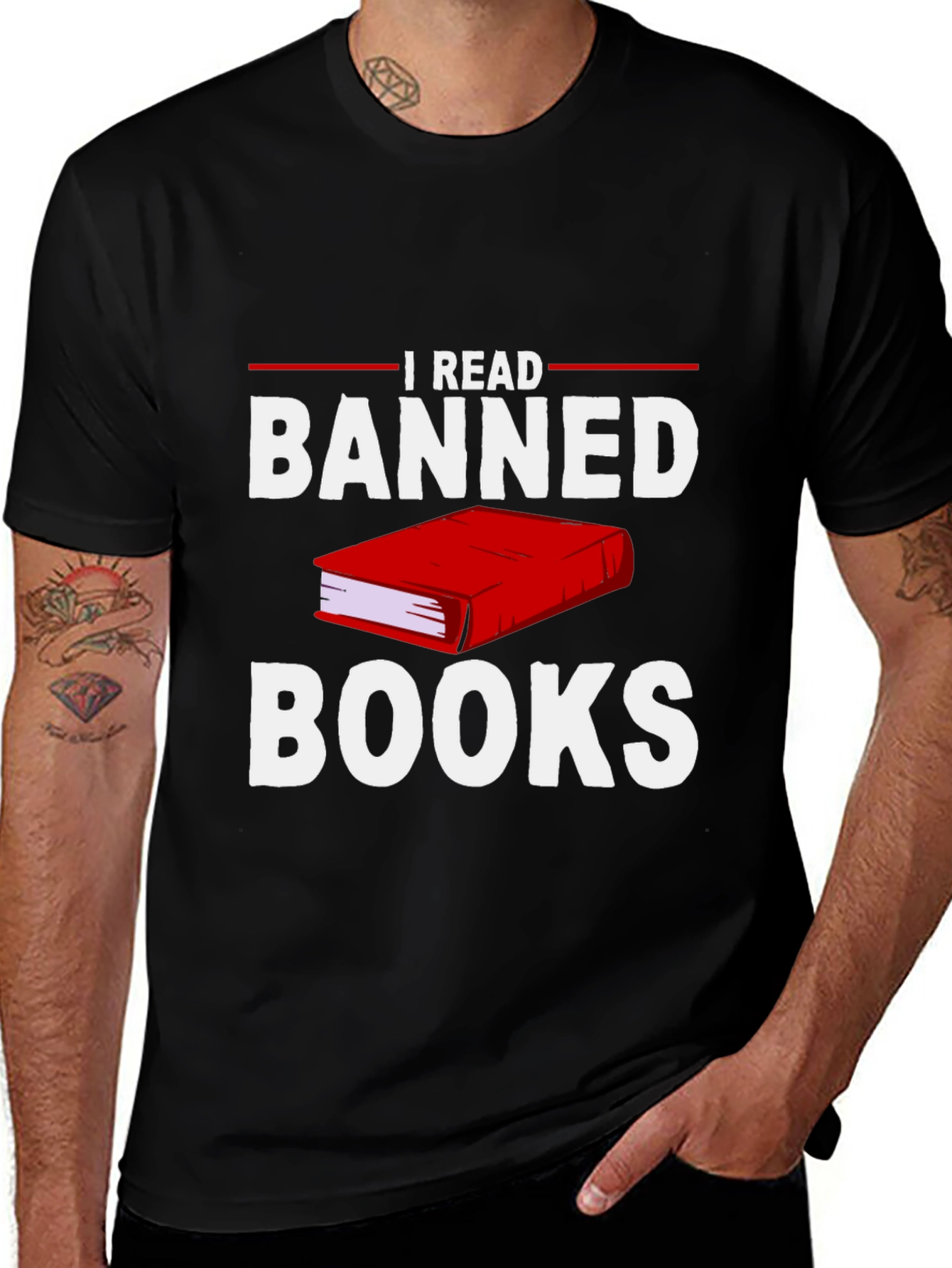 Variant 24 of I Read Banned Books Graphic Tee