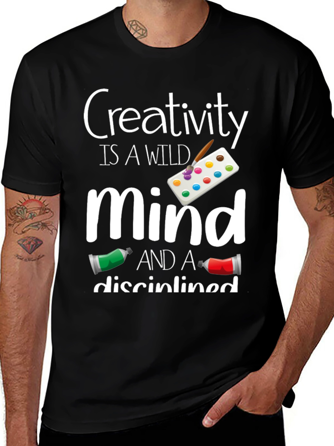 Variant 27 of Creativity Wild Mind T-Shirt, Black Unisex