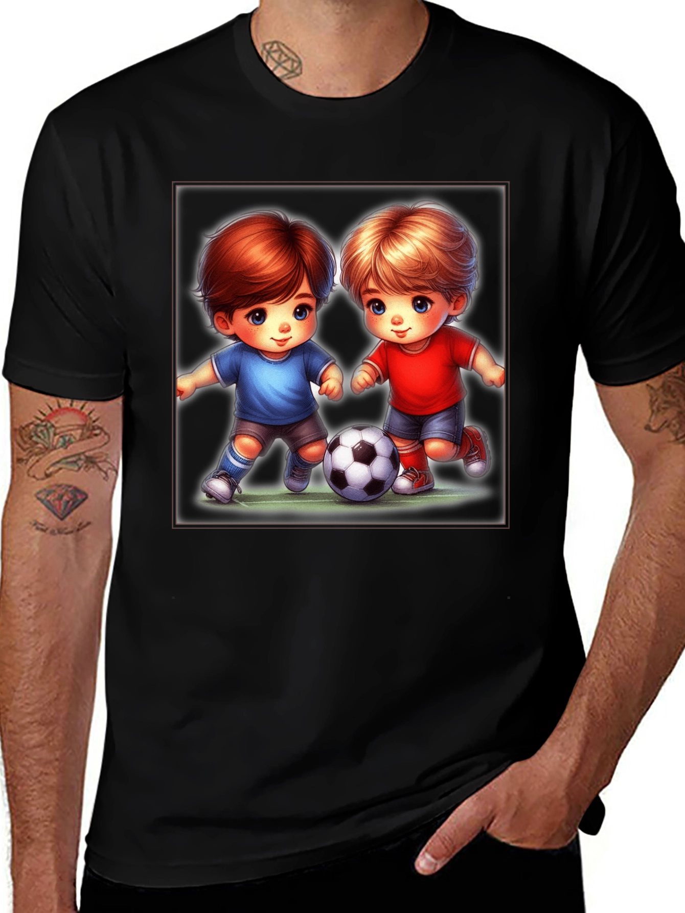 Variant 13 of Cartoon Soccer Kids T-Shirt