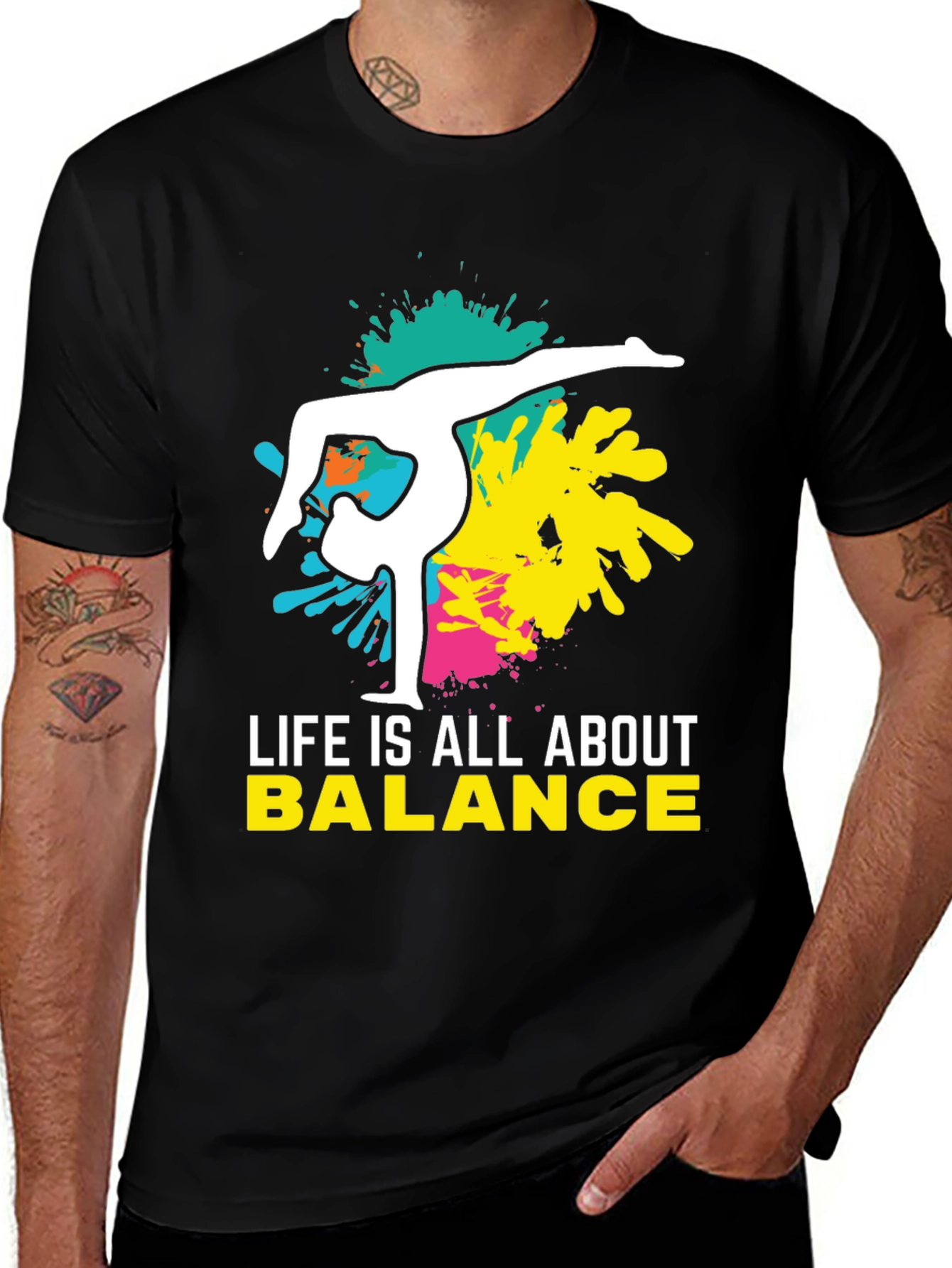 Variant 12 of Life Balance Graphic T-Shirt