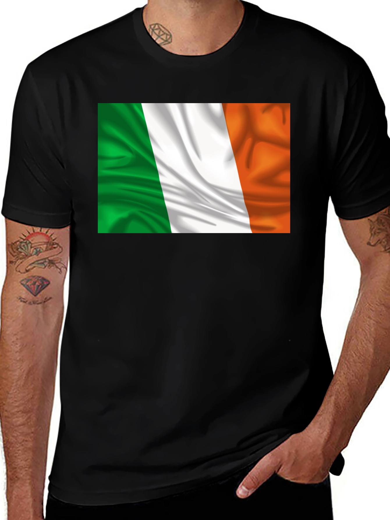 Variant 16 of Ireland Flag Graphic Print T-Shirt