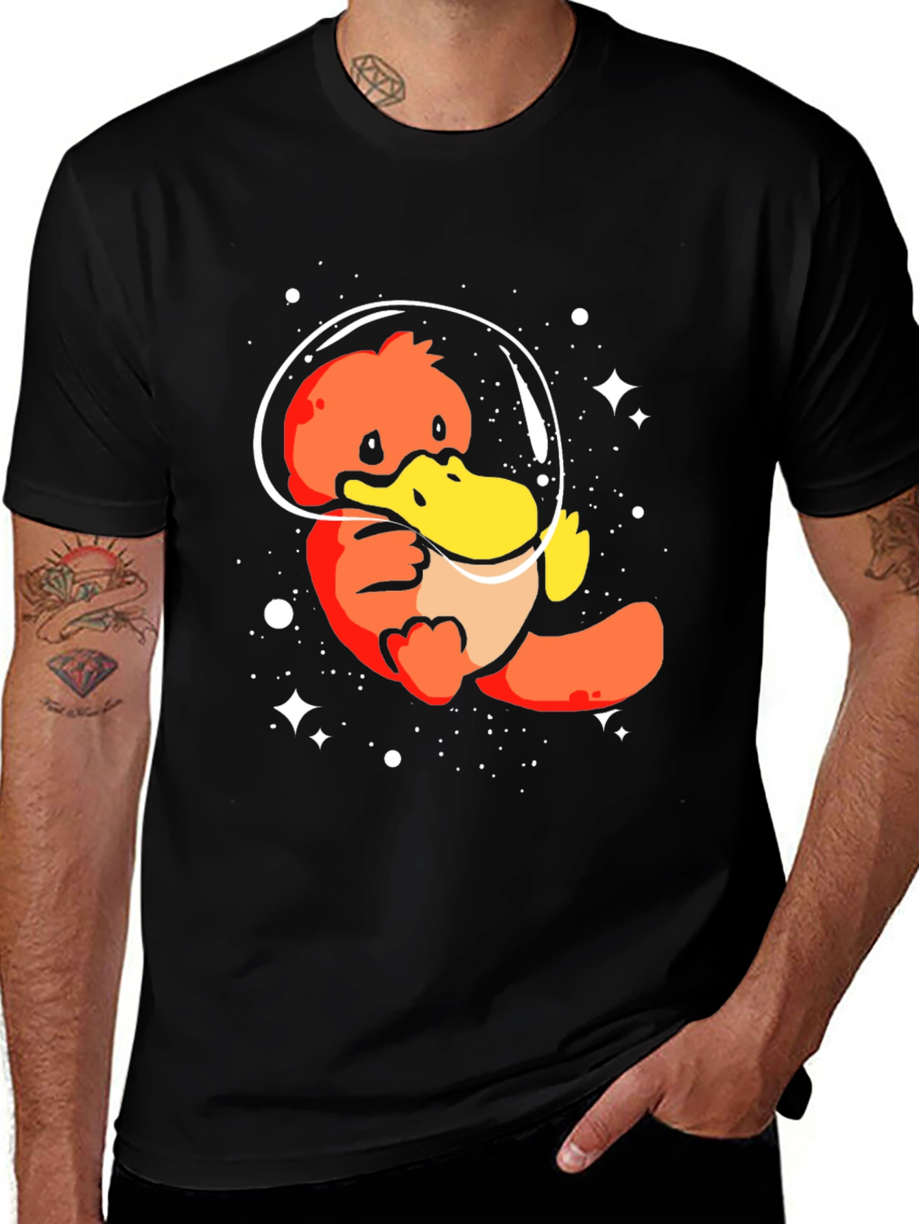 Variant 19 of Astronaut Platypus Graphic Tee